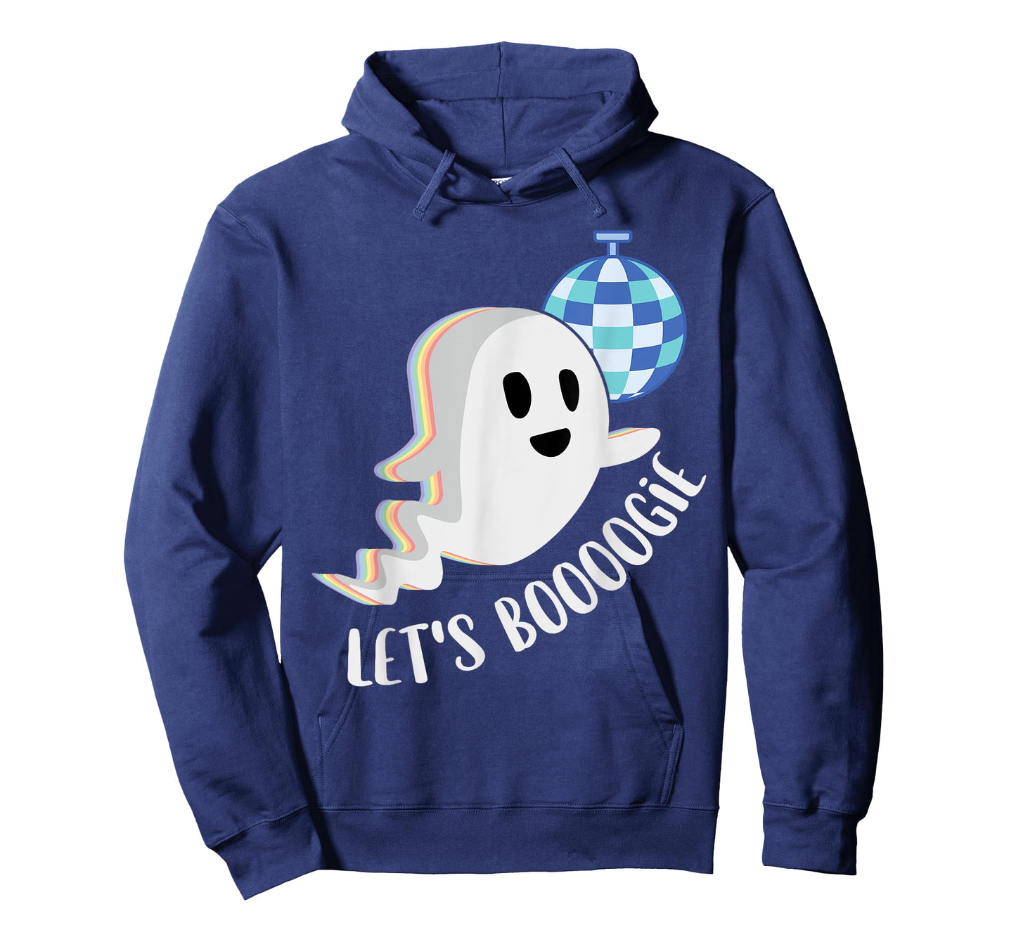 Let's Boogie Funny Cute Ghost Boo Groovy Disco Dance Pun T-Shirt