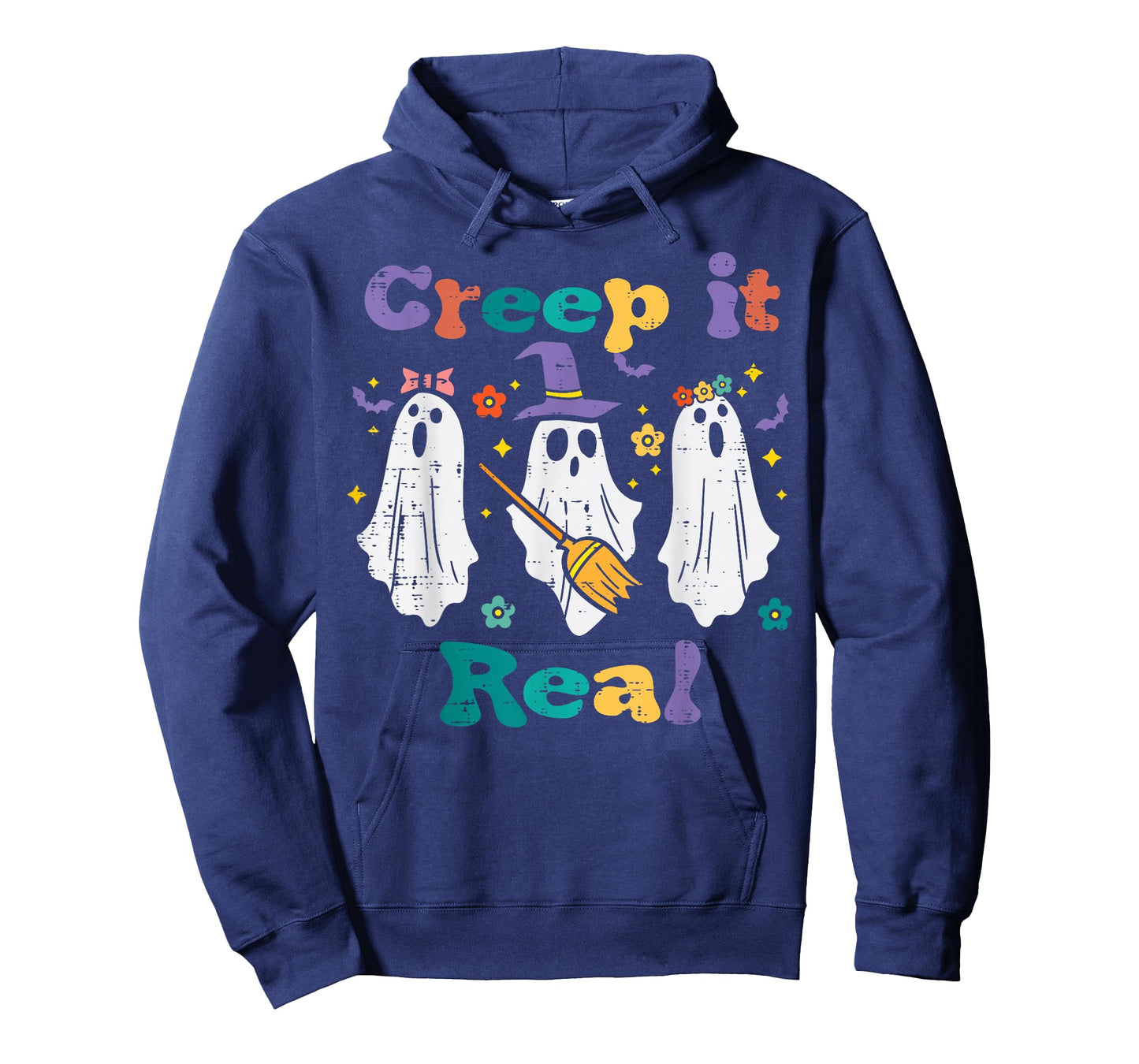 Ghosts Creep It Real Retro Halloween Costume Men Women Kids T-Shirt