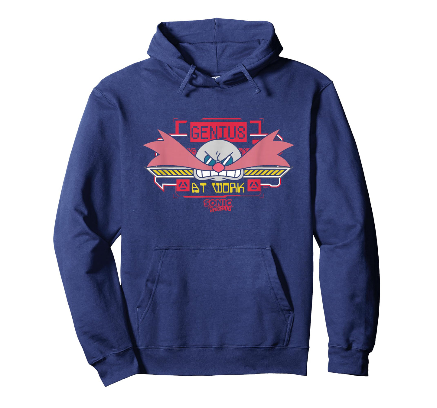 Sonic The Hedgehog Genius At Work Dr. Eggman Face Logo T-Shirt