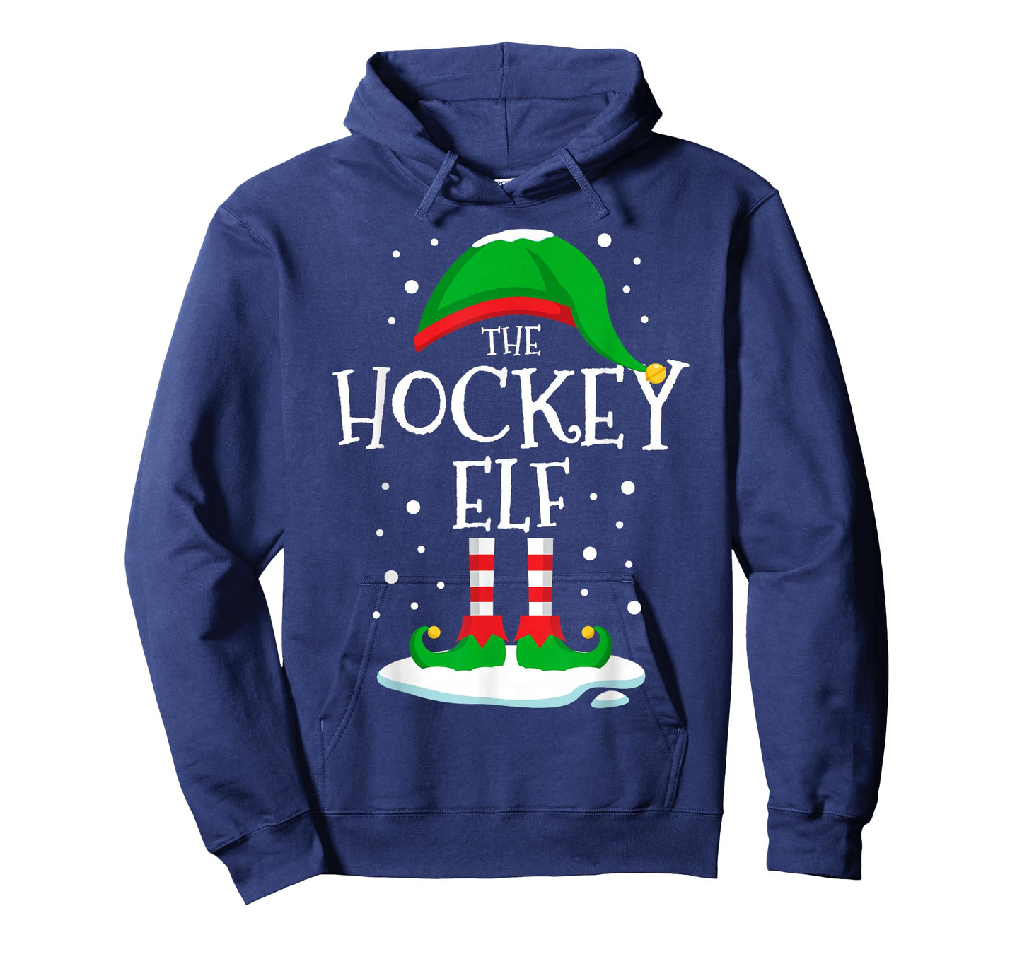 The Hockey Elf Christmas Family Matching Xmas Group Funny T-Shirt