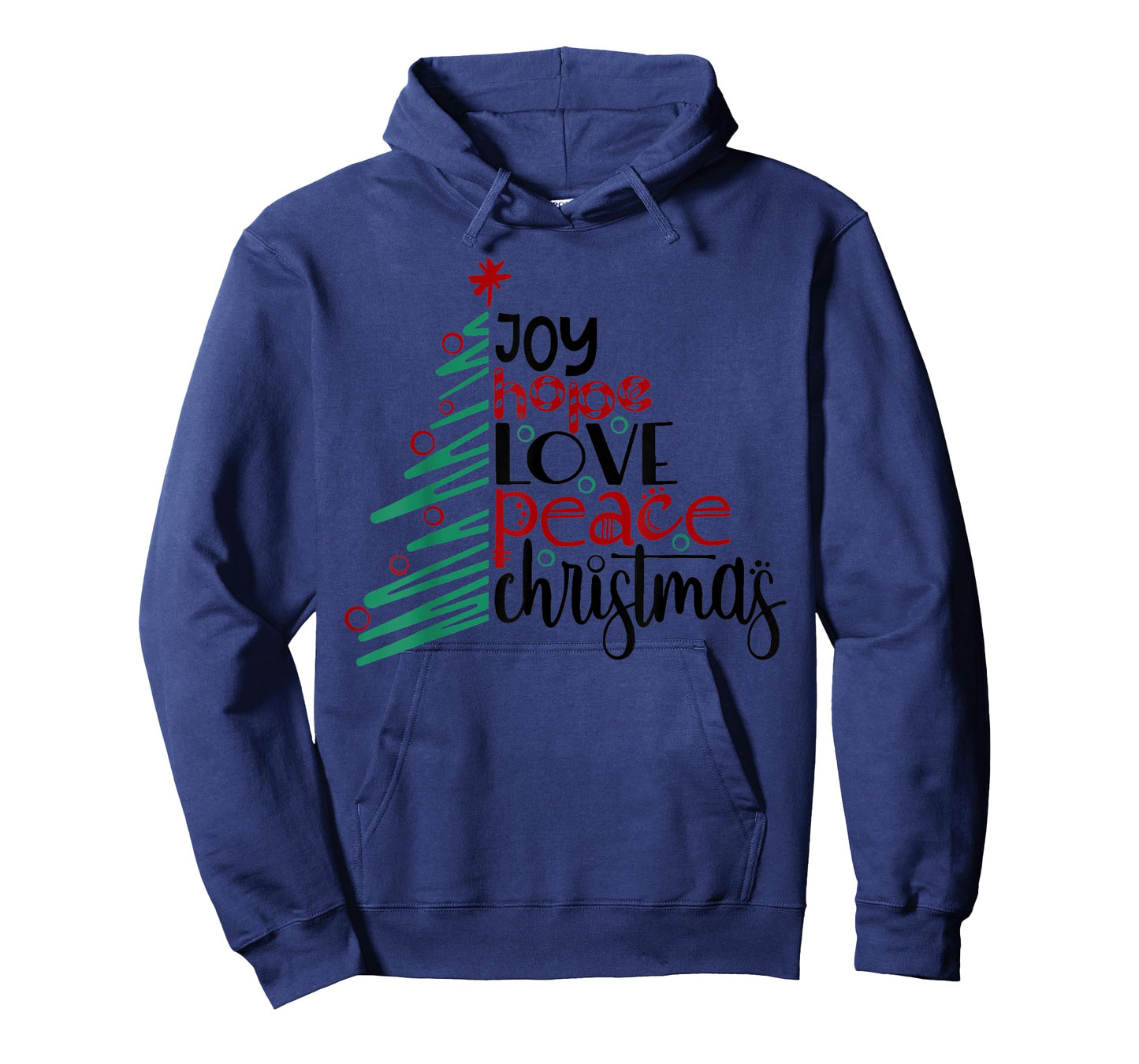 Joy Hope Peace Love Christmas Tree Gift T-Shirt