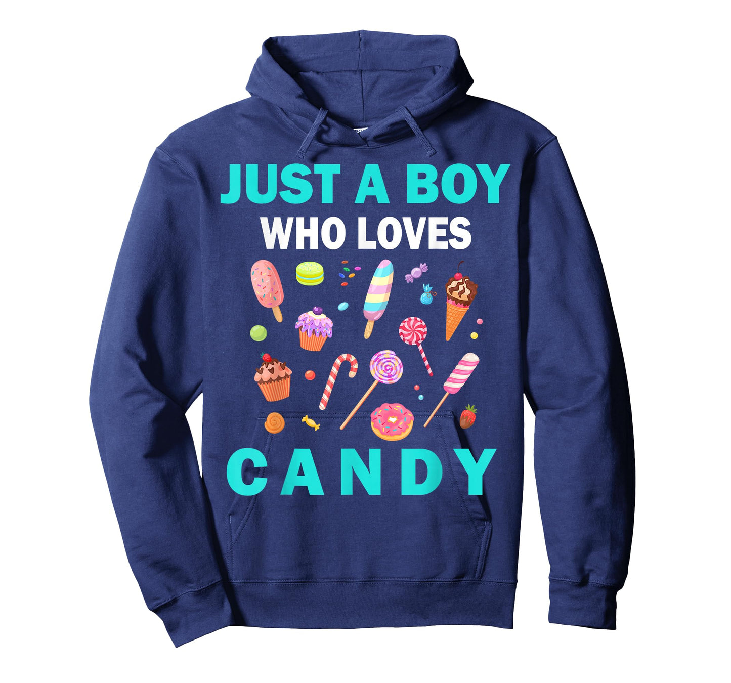 Cute Just A Boy Who Loves Candy sweets men and boys T-Shirt