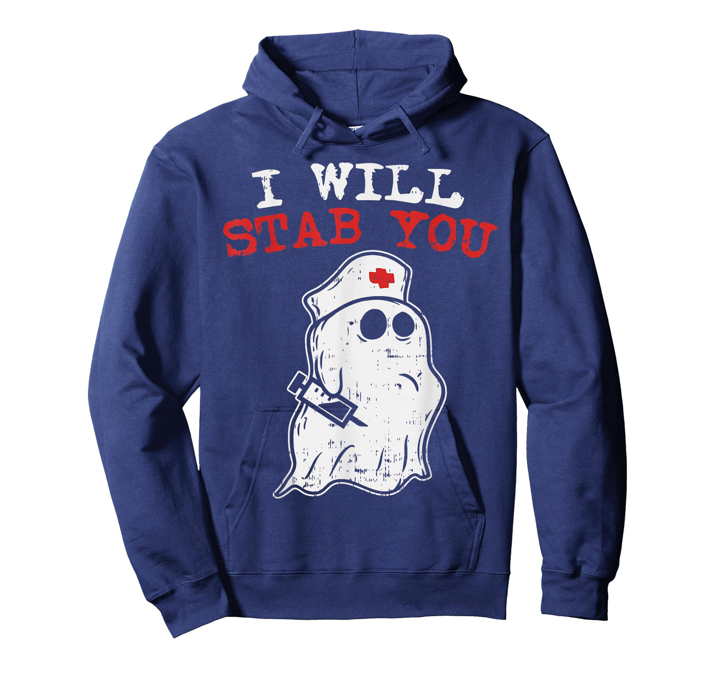 Nurse Halloween Costume Shirt I Will Stab You Medical Ghost T-Shirt