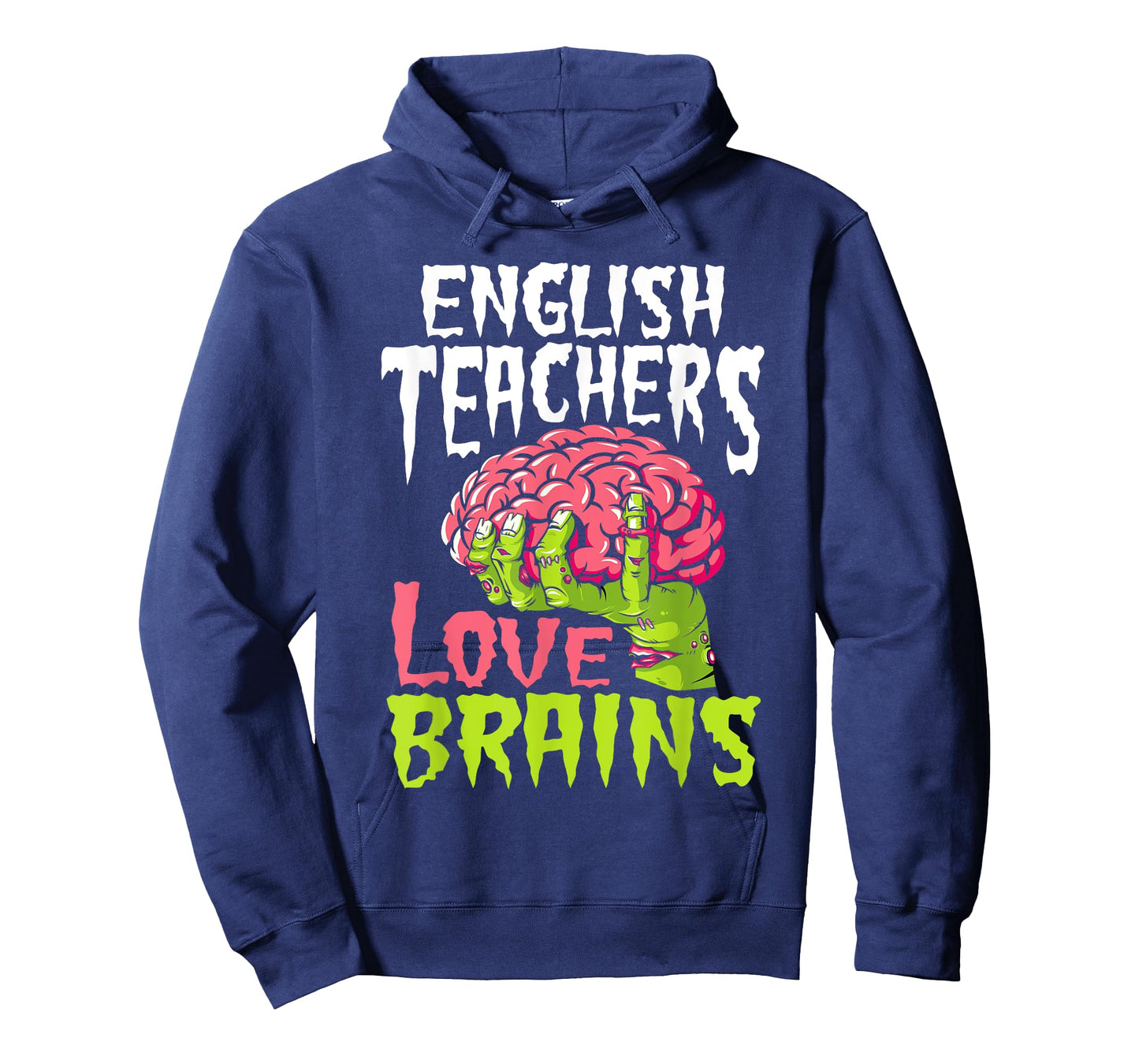 English Teachers Love Brains Zombie Teacher School Halloween T-Shirt