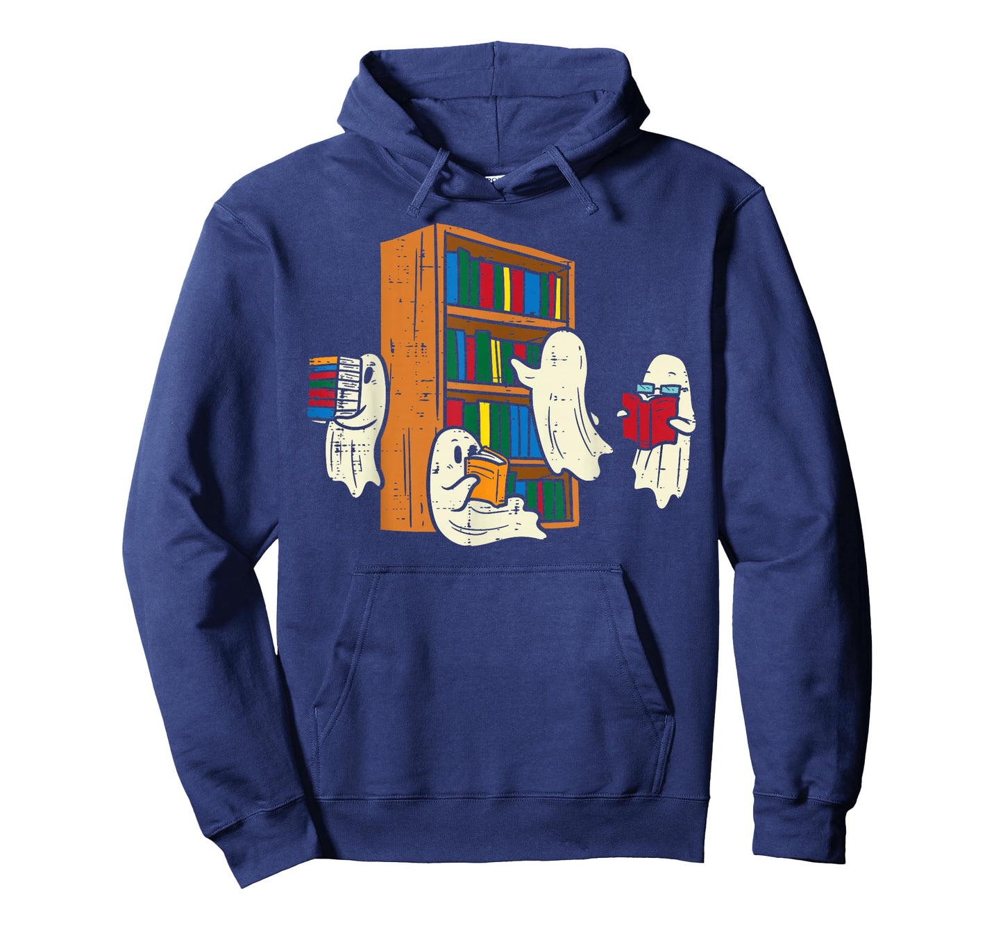 Ghosts Reading Books Teacher Halloween Librarian Boooks T-Shirt