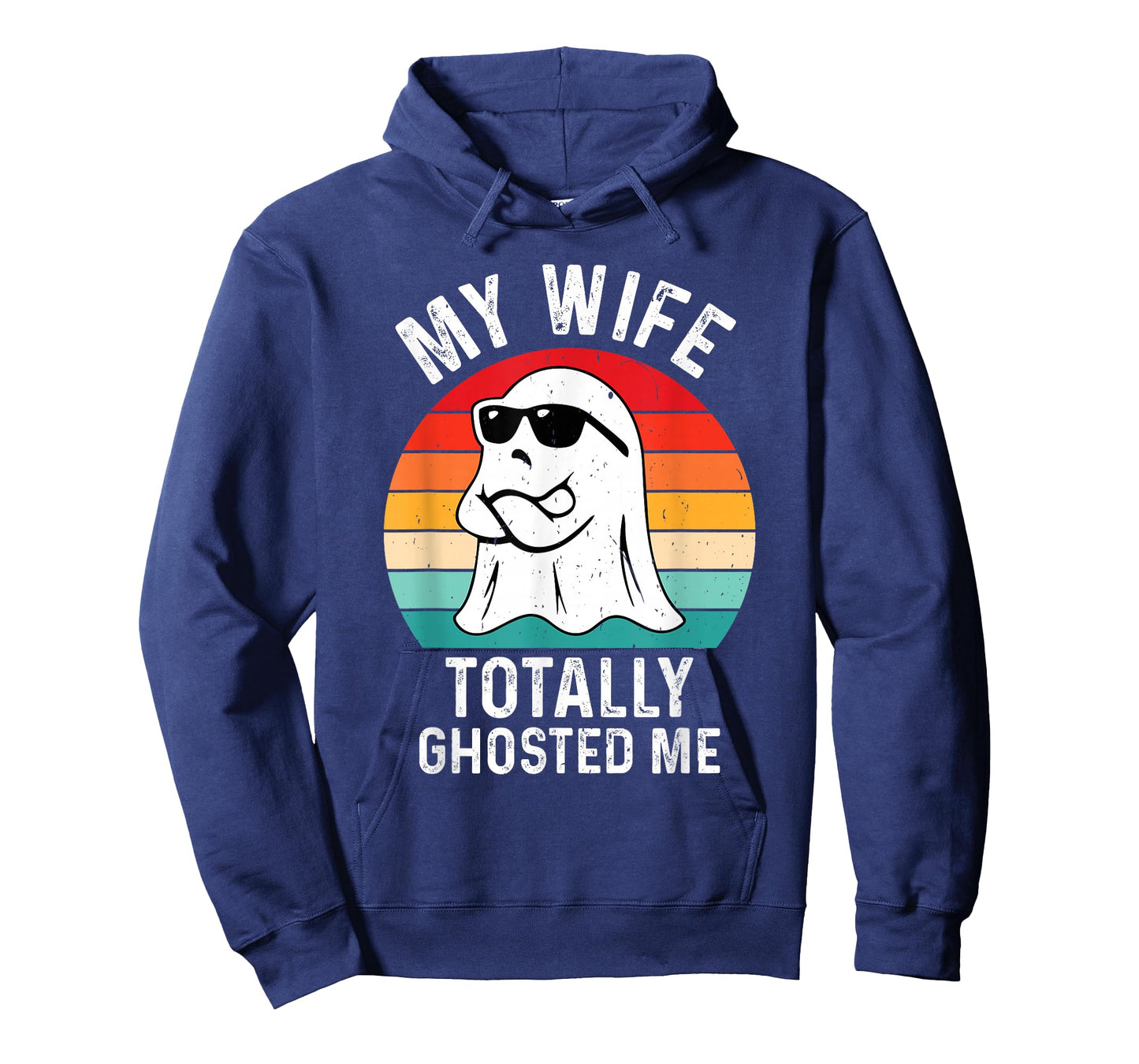 My Wife Totally Ghosted Me Funny Halloween Couple Ghost T-Shirt