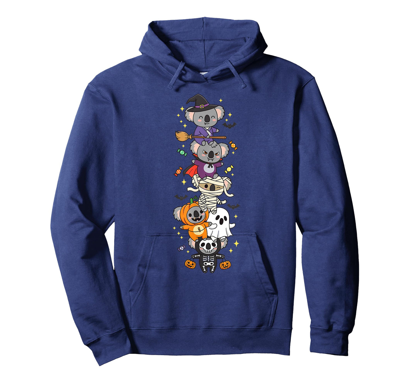 Funny Koala Witch Vampire Ghost Halloween Kids Mens Womens T-Shirt