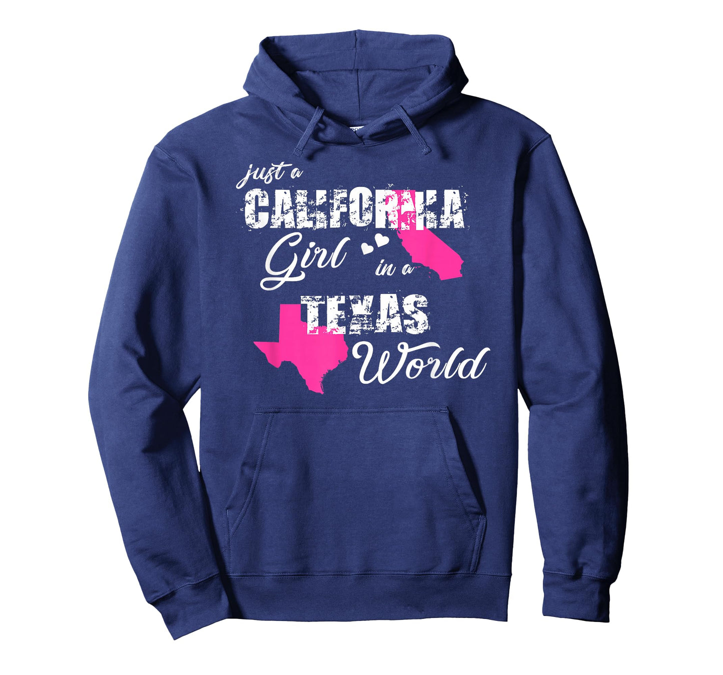 Funny California Shirts Just a California Girl in a Texas T-Shirt