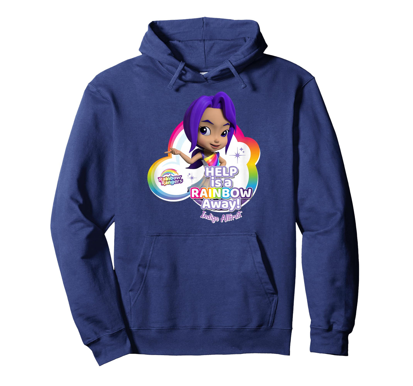 Rainbow Rangers Indigo Allfruit "Help is a Rainbow Away" Tee T-Shirt