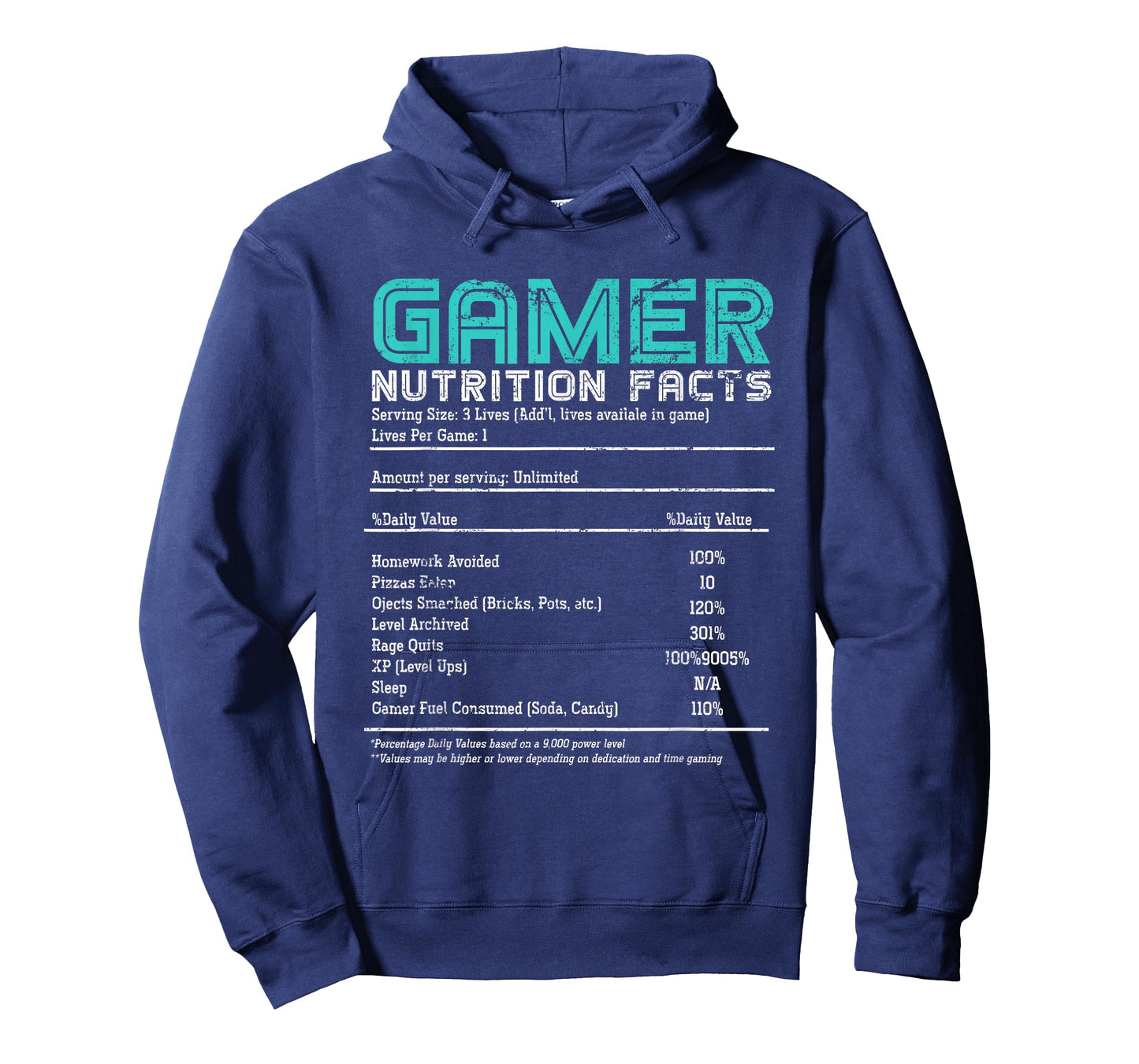 Video Gaming Funny Gamer Nutrition Facts Gift Gamer T-Shirt