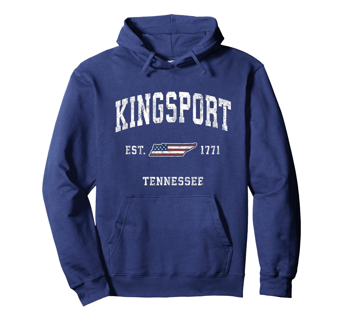 Kingsport Tennessee TN Vintage American Flag Sports Design T-Shirt