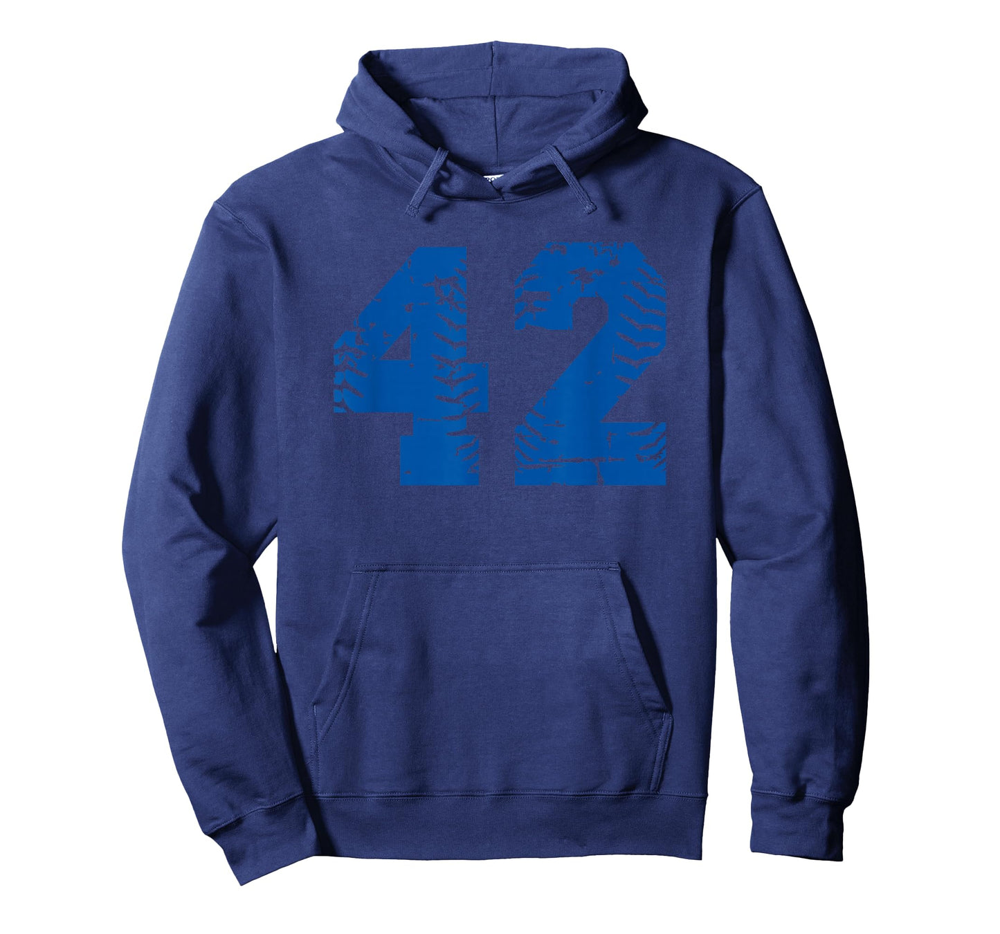 Number #42 Baseball Blue Vintage Number T-Shirt