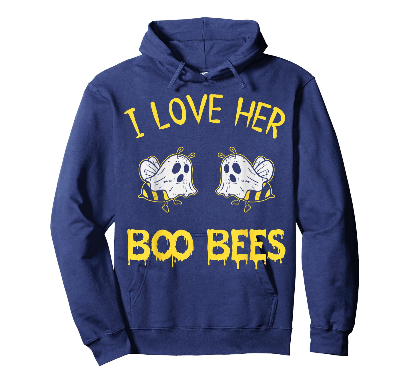 I Love Her Boo Bees Couples Halloween Adult Costume His Men T-Shirt