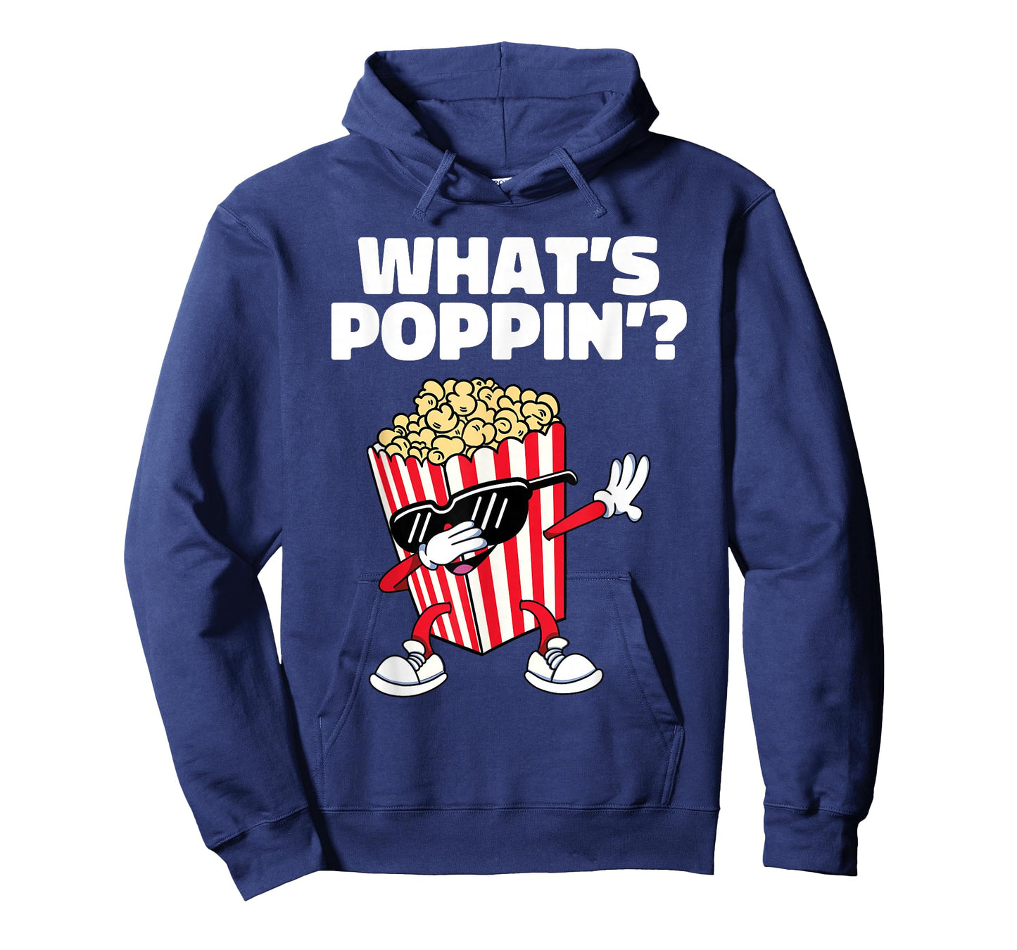 Cool Dabbing Popcorn Movie Night Funny What's Poppin T-Shirt