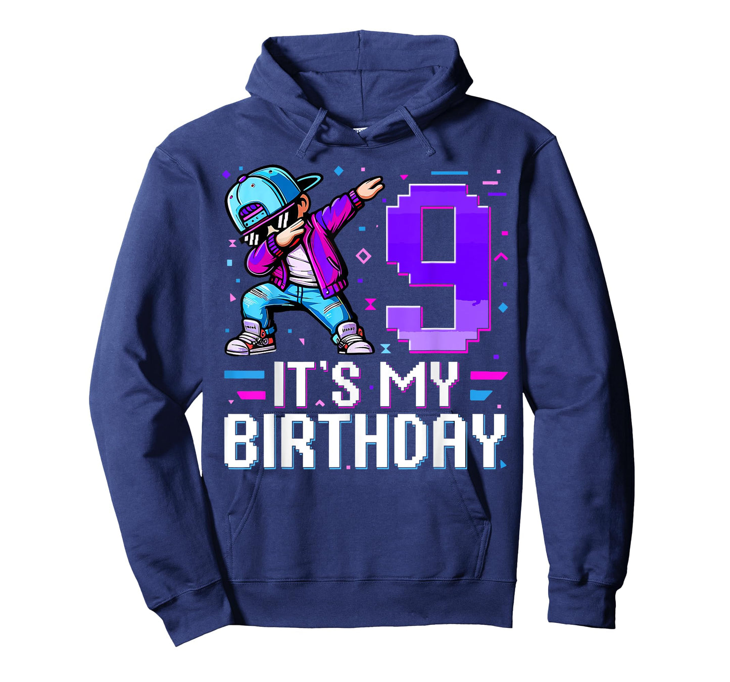 It's My Birthday 9th Birthday Boy Dabbing 9 Year Old Gaming T-Shirt