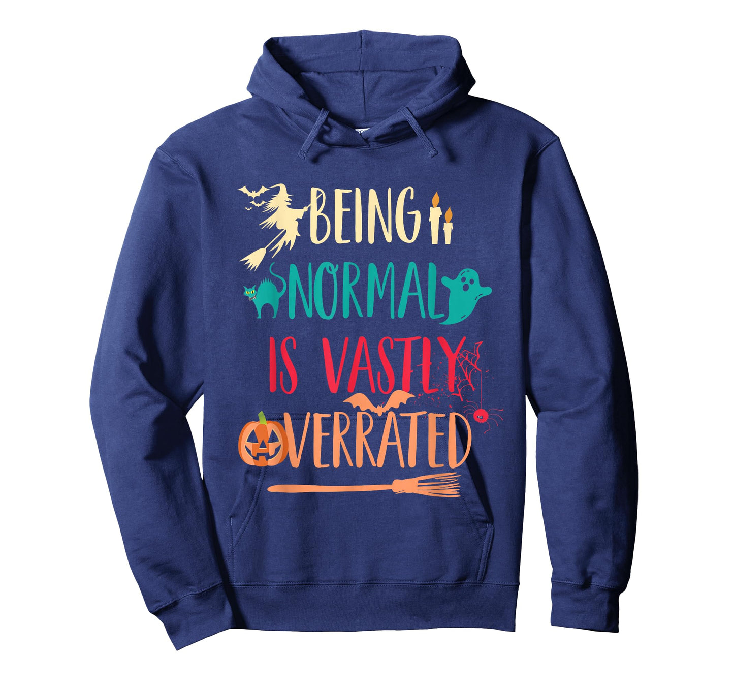 Being Normal Vastly Overrated Witchy Halloween Magical Party T-Shirt