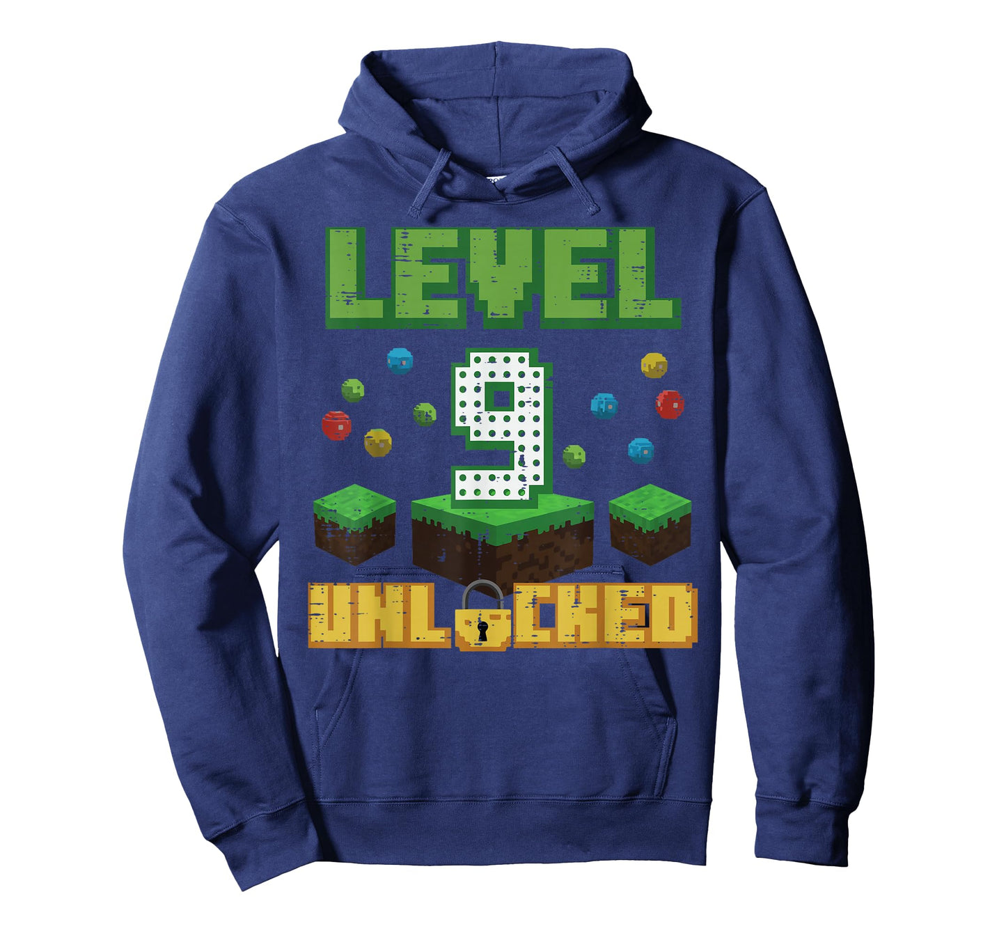 Level 9 Unlocked Pixel Gamer 9th Birthday Gaming Boys Kids T-Shirt
