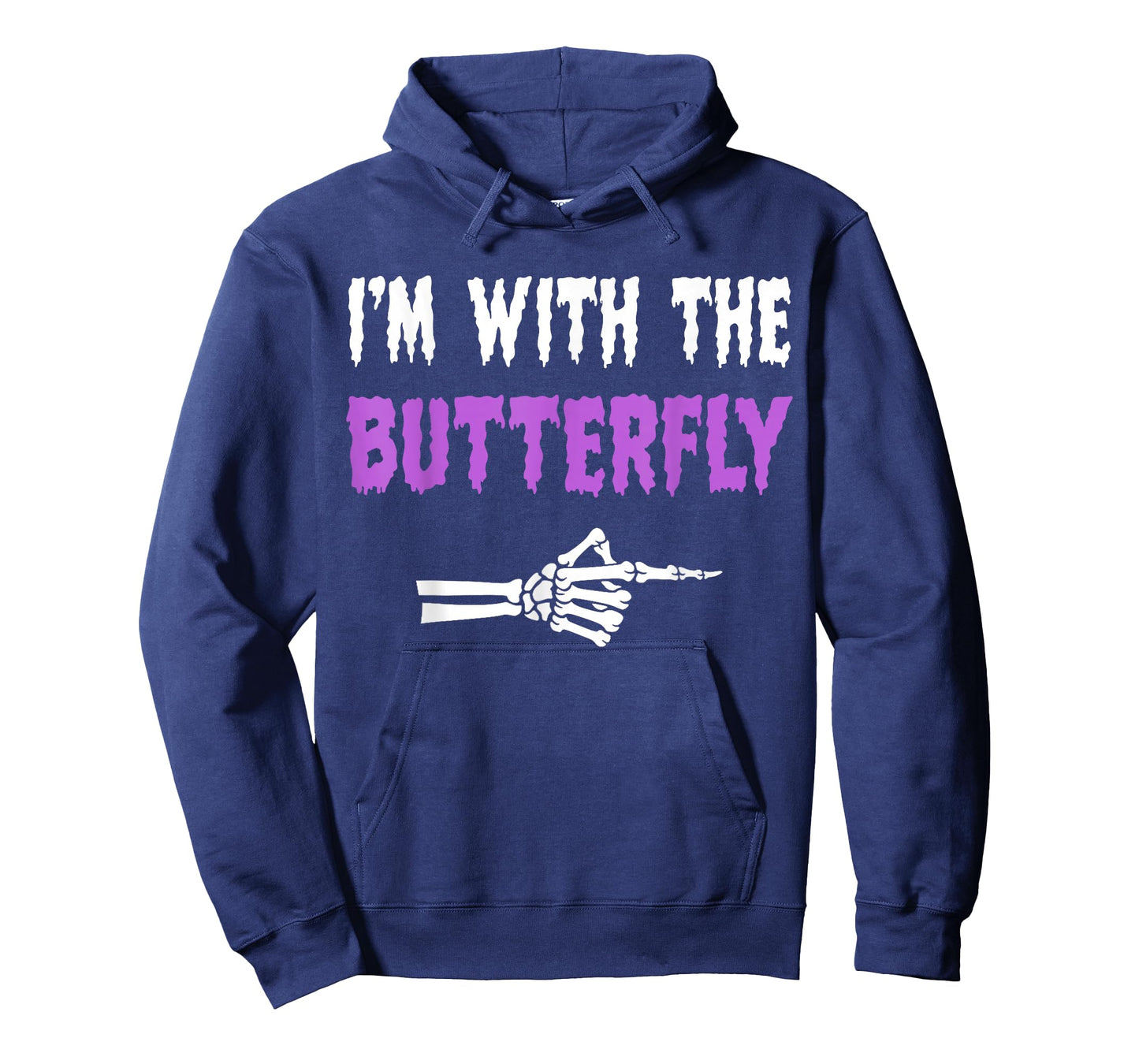 I'm With Butterfly Party Matching Couples Halloween Costume T-Shirt