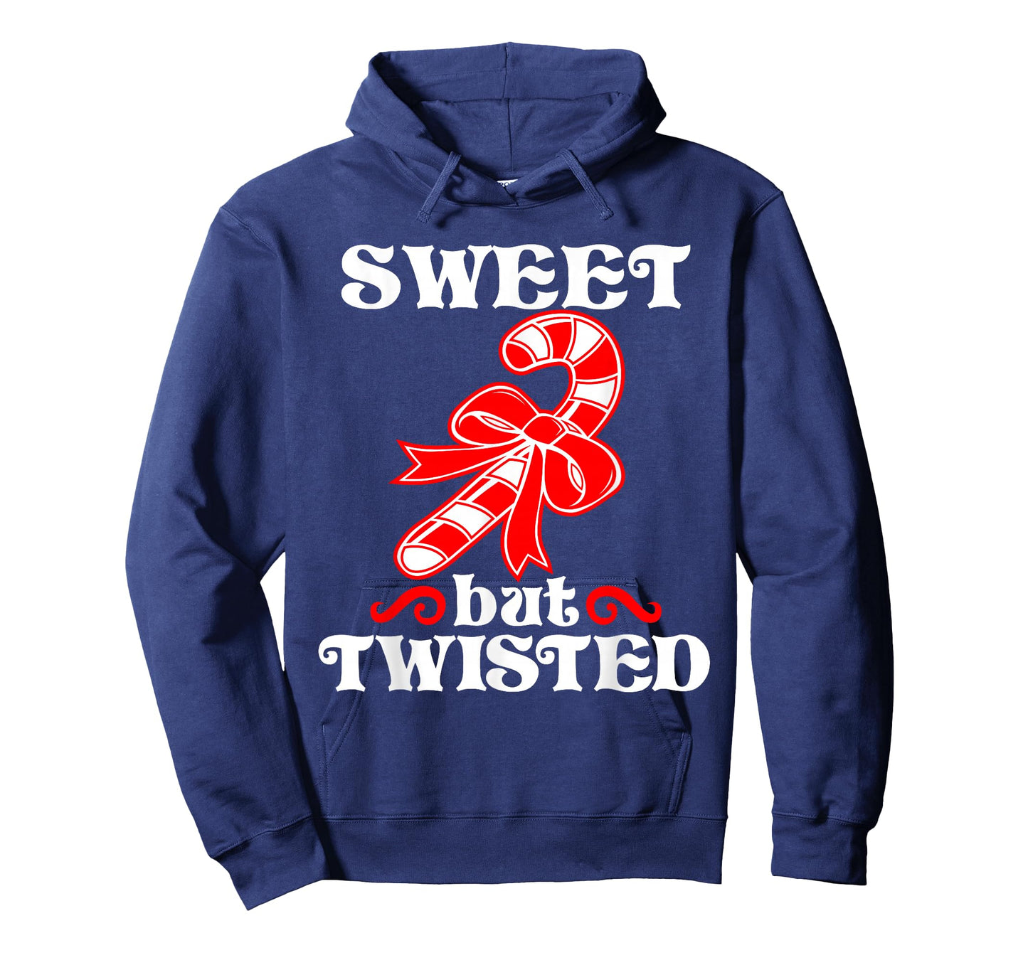 Candy Cane Sweet But Twisted Funny Christmas Short Sleeve T-Shirt