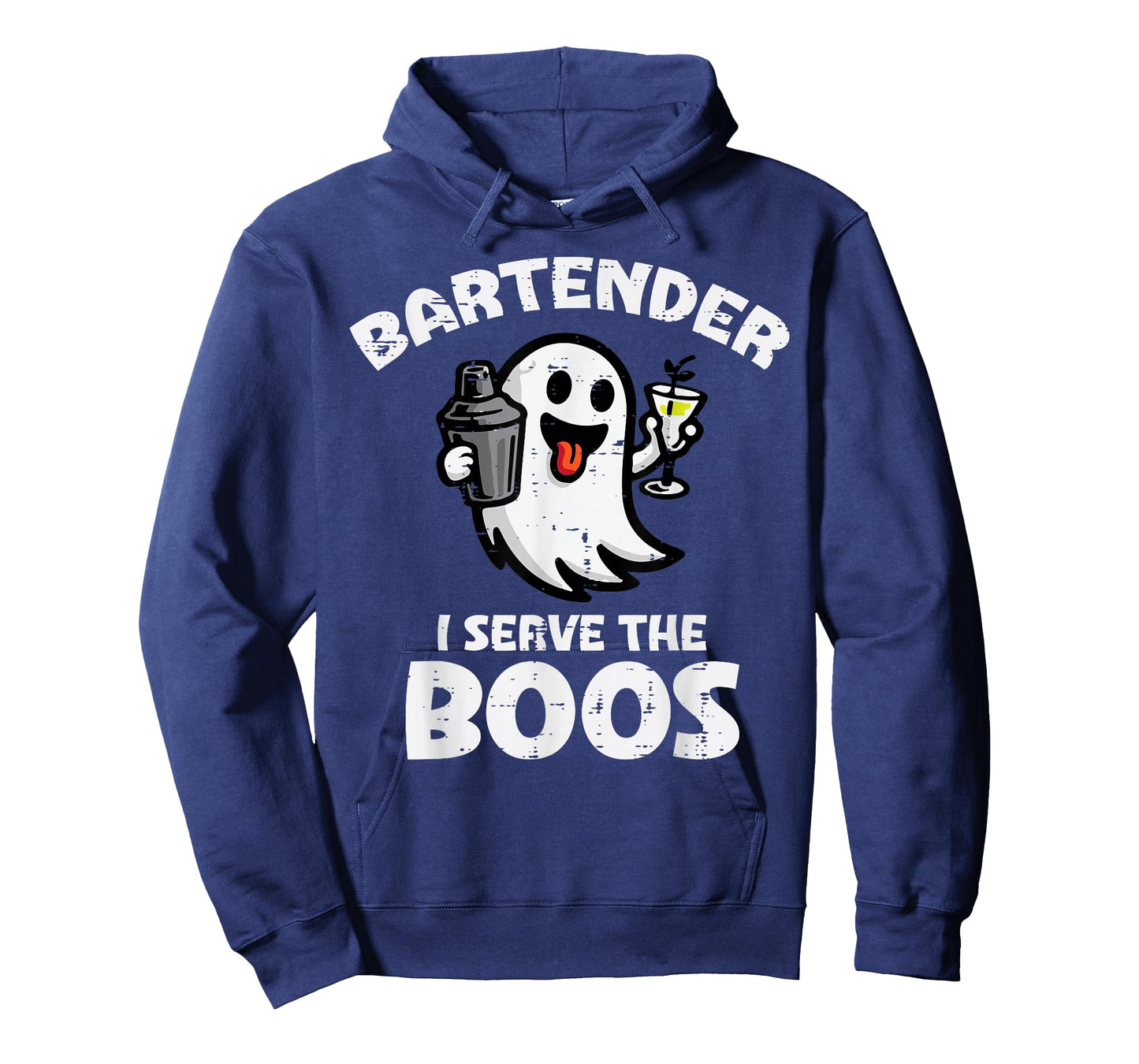 Halloween Bartender Ghost Serve Boos Funny Costume Men Women T-Shirt