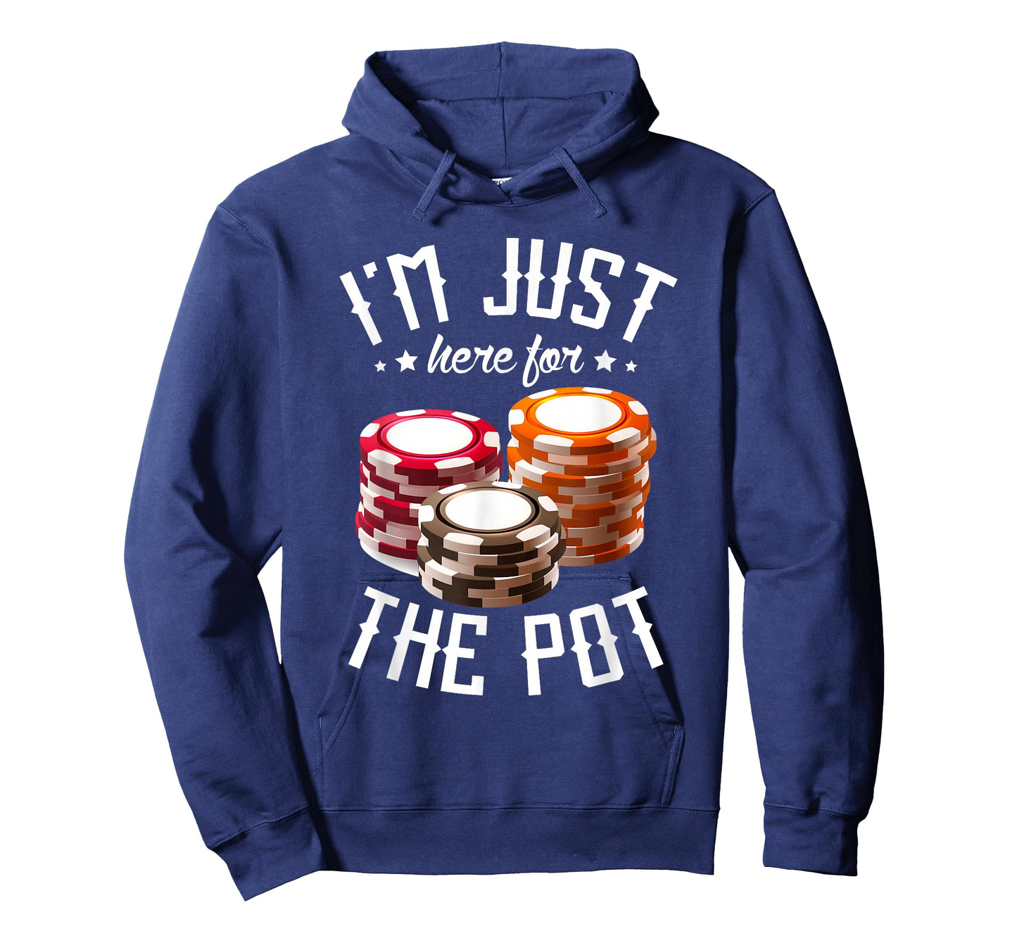 I'm just here for the pot for poker player Casino Poker T-Shirt
