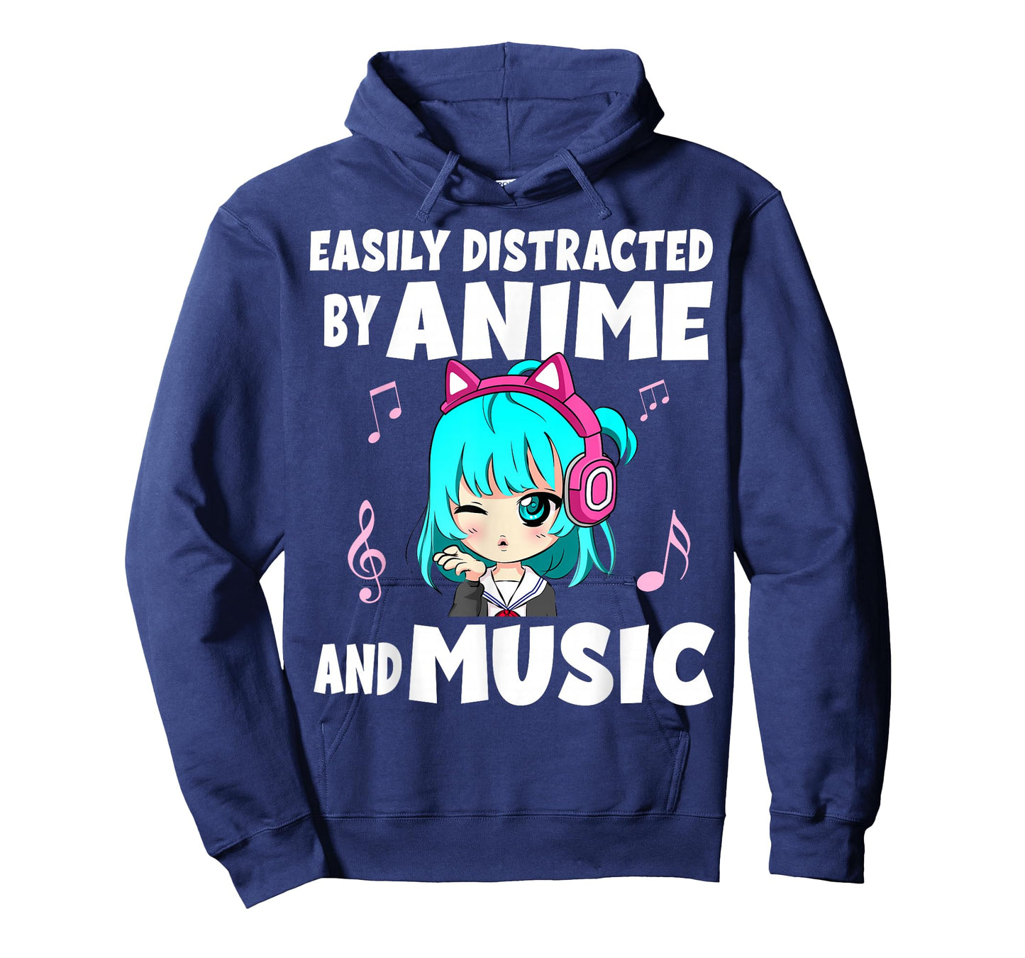Funny Anime and Music Girl for Teen Chibi Graphic Anime Girl T-Shirt
