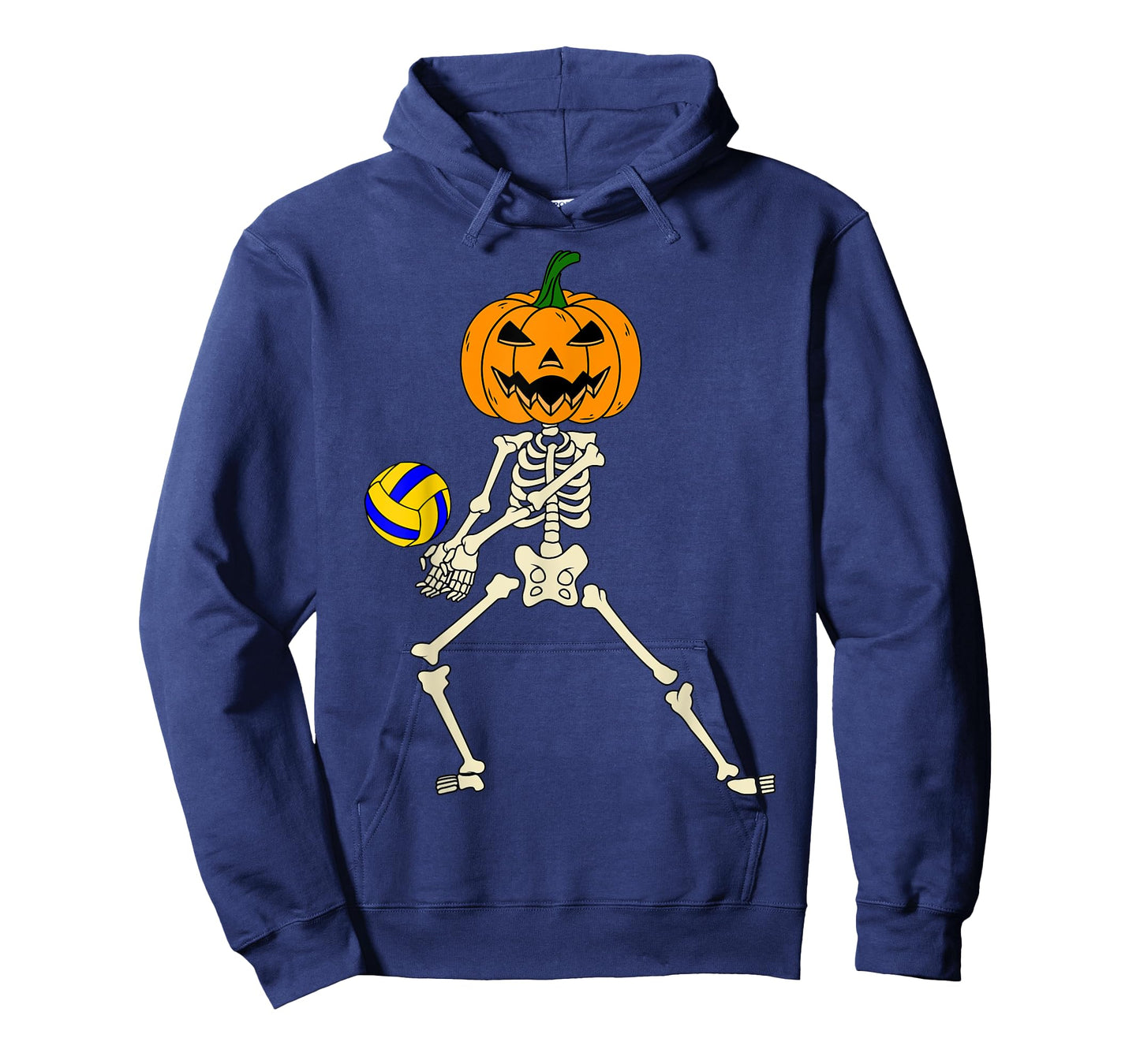 Halloween Volleyball Skeleton Player Retro Vintage Sport T-Shirt