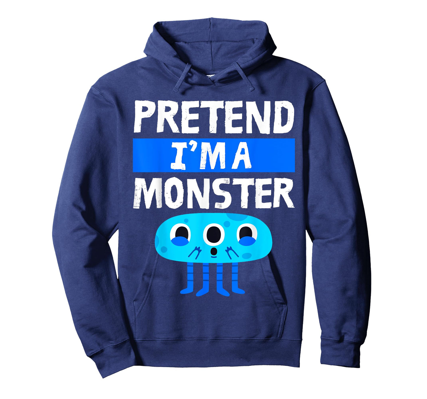 Pretend I'm A Monster Funny Lazy Easy Halloween Costume Cute T-Shirt