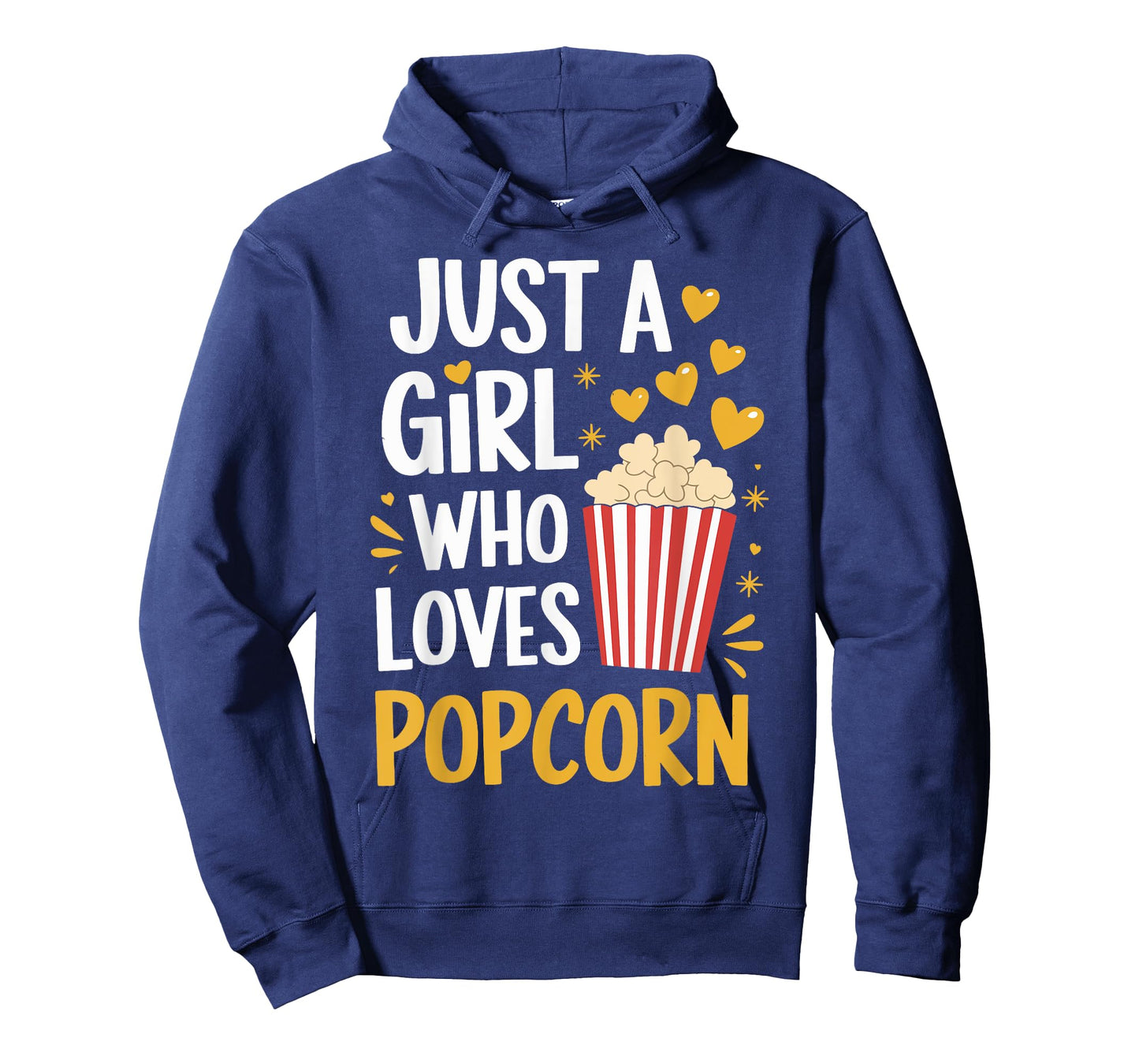 Just A Girl Who Loves Popcorn Cute Popcorn Lover Girls Women T-Shirt