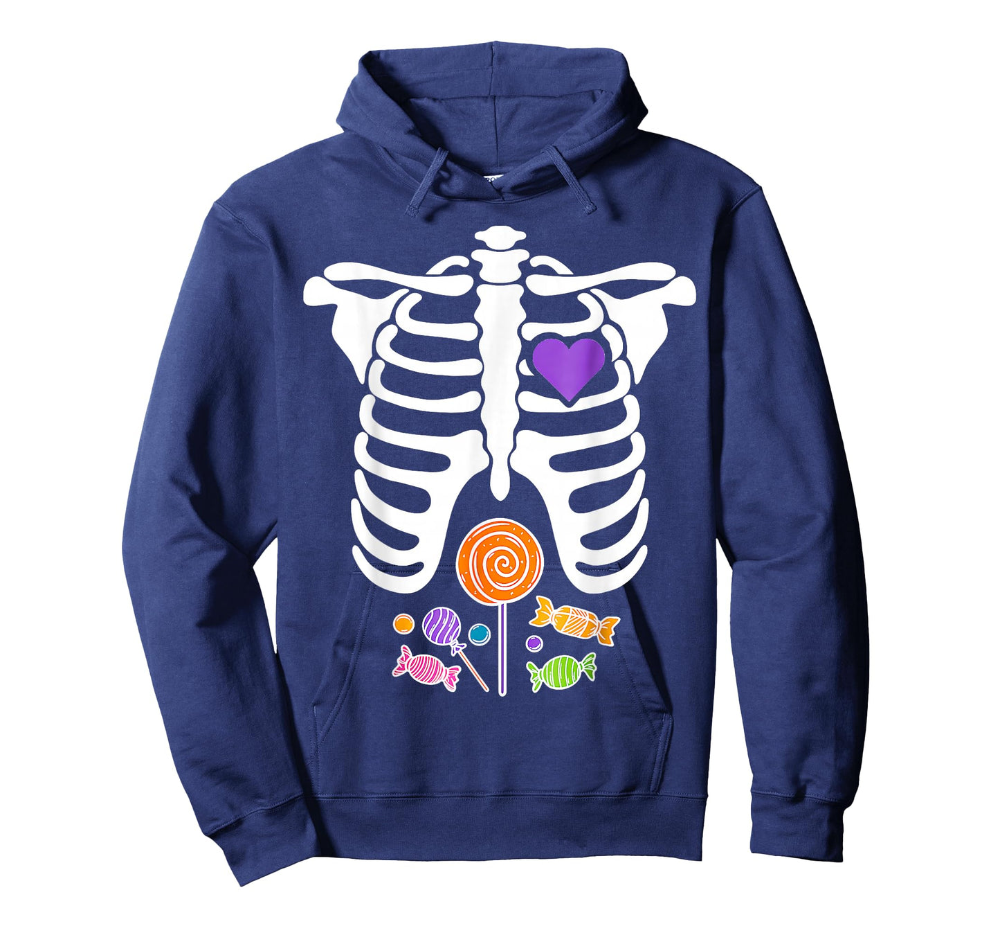 Halloween Candy Xray Skeleton Costume T-Shirt