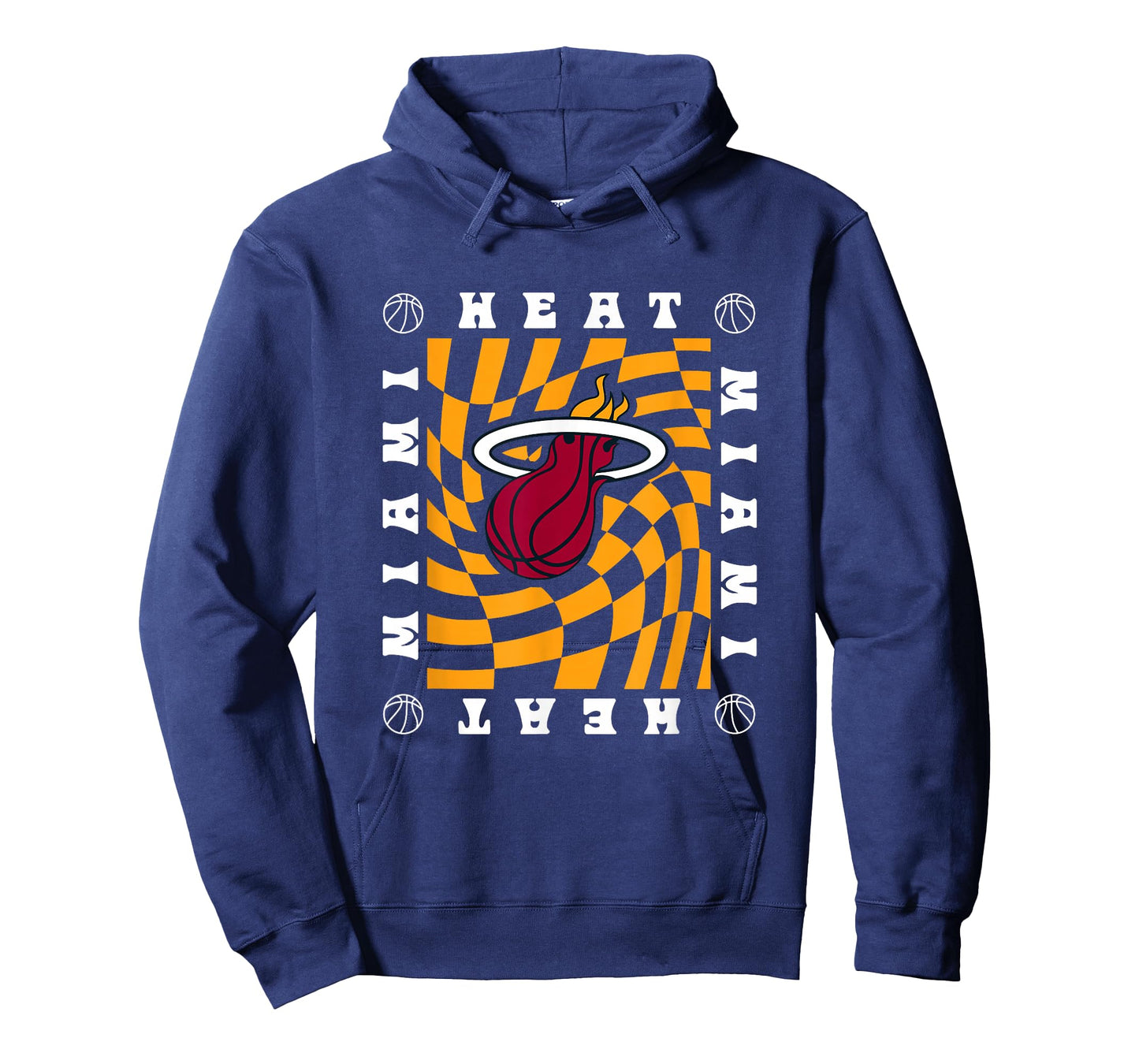 NBA Miami Heat Retro Checkerboard Wave T-Shirt