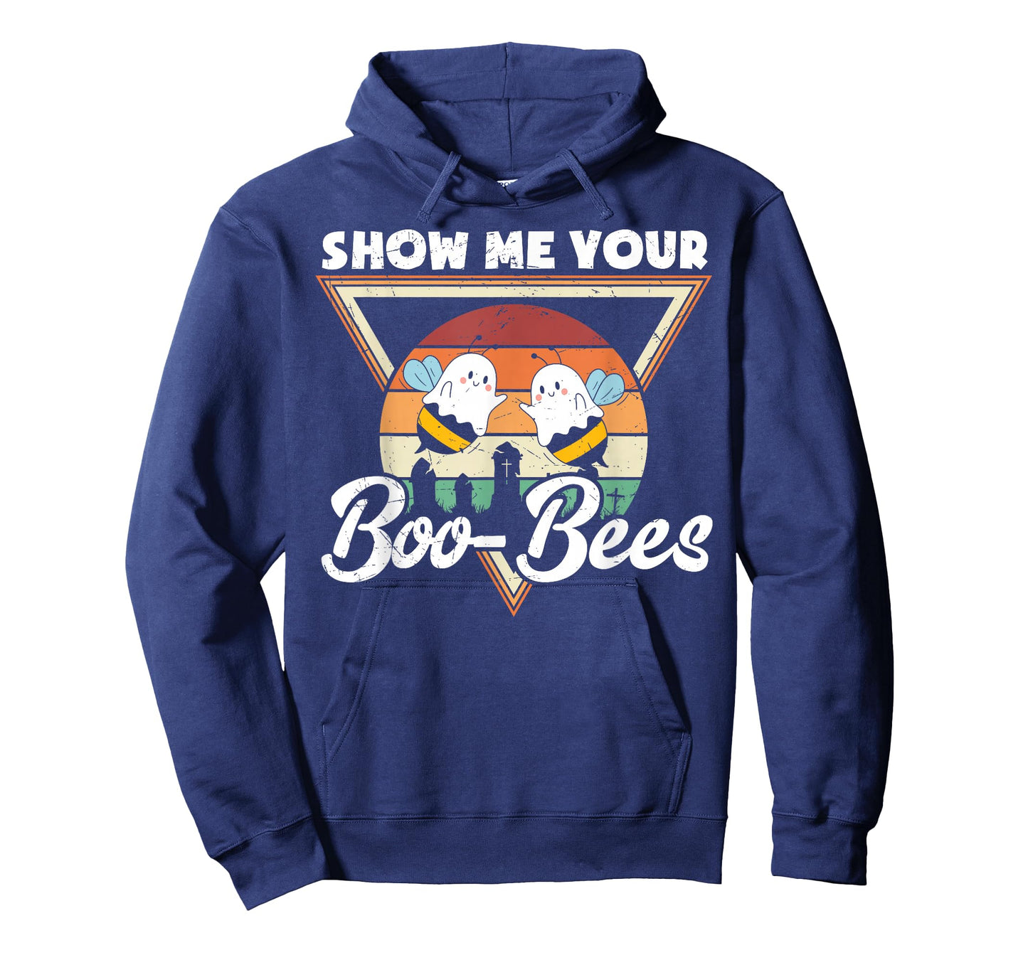 Show Me Your Boo-Bees Retro Funny Halloween Boo Bees T-Shirt