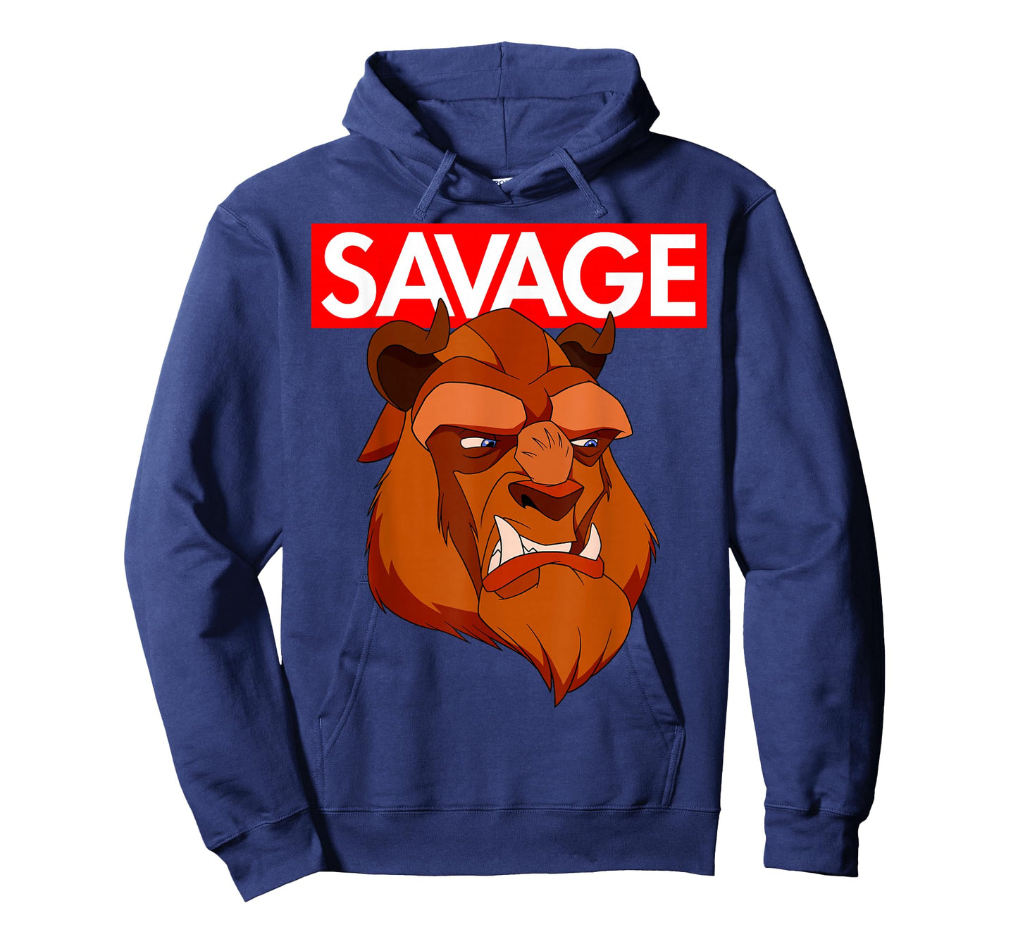 Disney Beauty & the Beast Savage Face Graphic T-Shirt T-Shirt