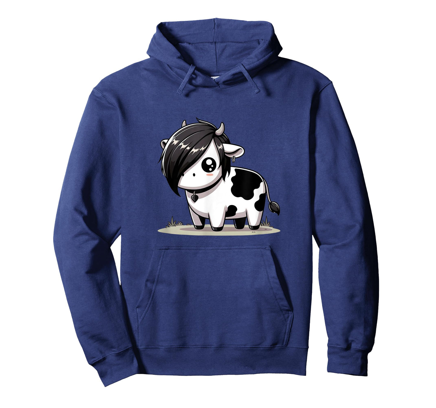 Kawaii Anime Emo Cow Kids Womens Mens T-Shirt