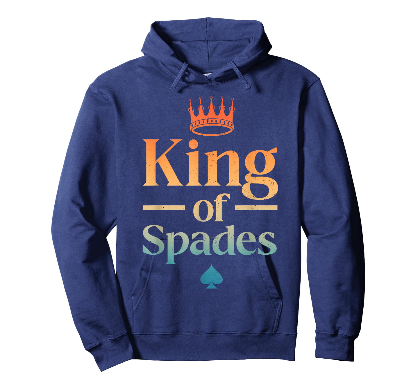 Cool King of Spades Art for Men Dad Card Game Spades Player T-Shirt