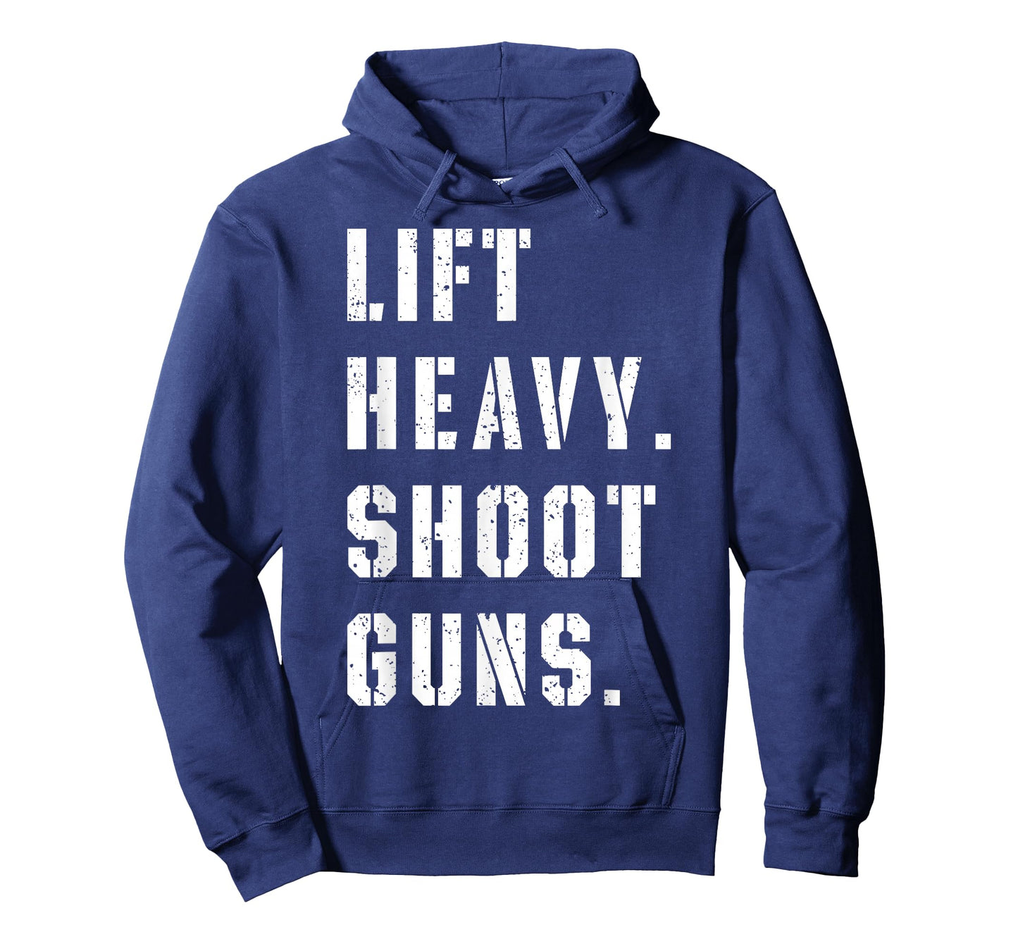 Lift Heavy Shoot Guns Workout Fitness Gym Training T-Shirt