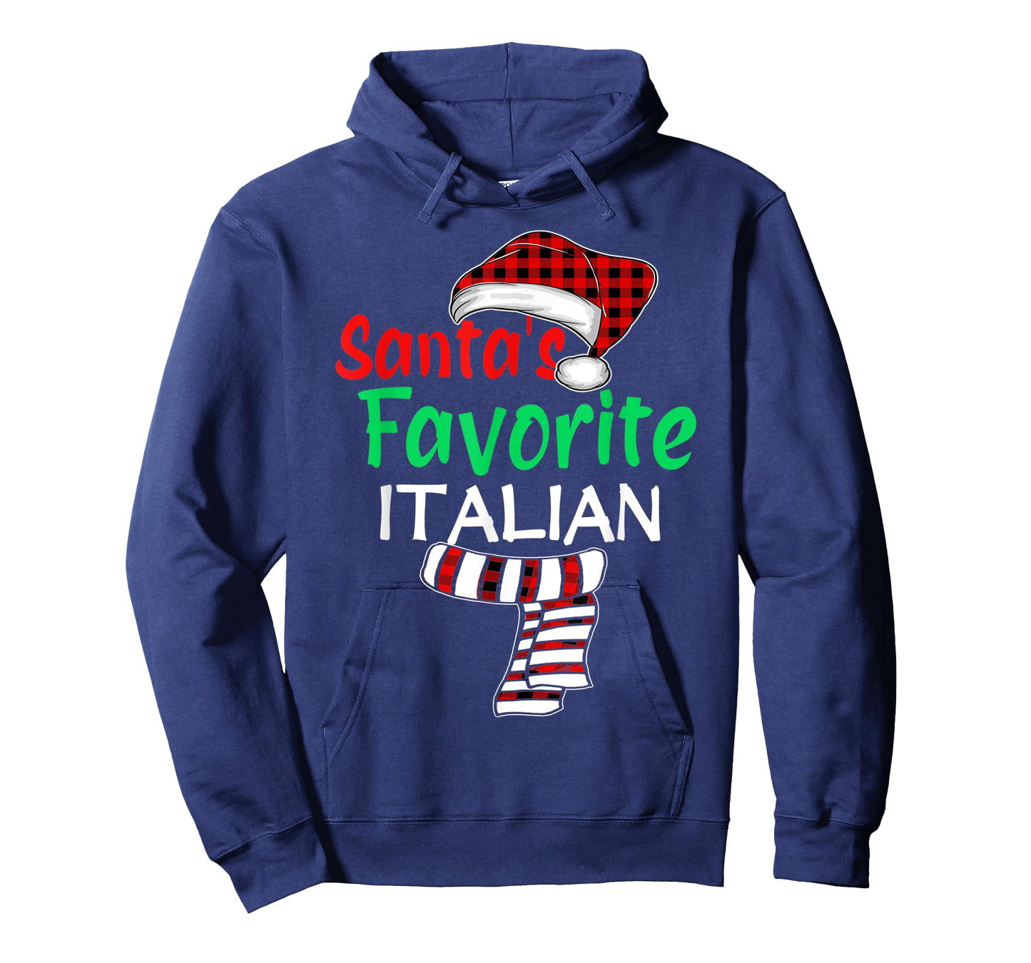 Christmas Pajama Santa Claus Shirt, Santa's Favorite Italian T-Shirt