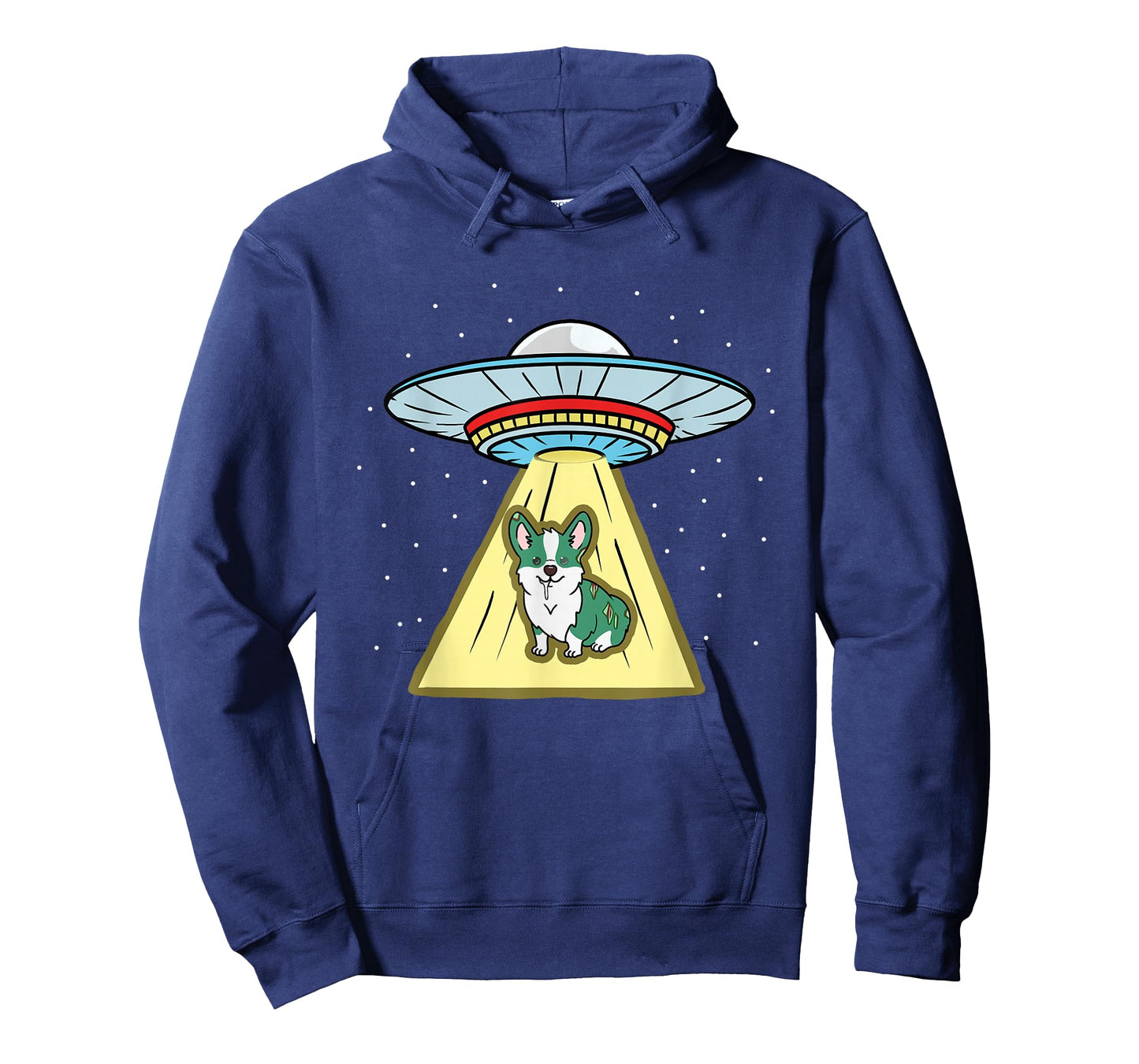 Corgi Zombie Ufo Abduction T-Shirt