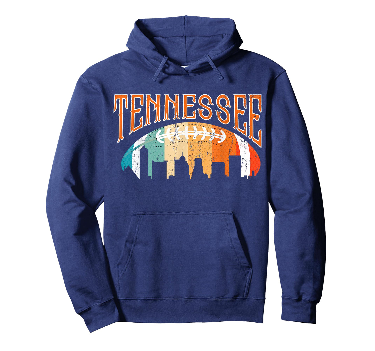 Retro Tennessee Football Fan Vintage City Skyline T-Shirt