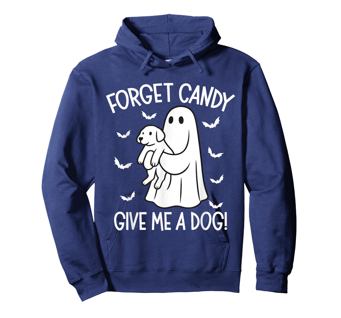 Forget Candy Give Me a Dog Halloween Ghost Funny Puppy T-Shirt