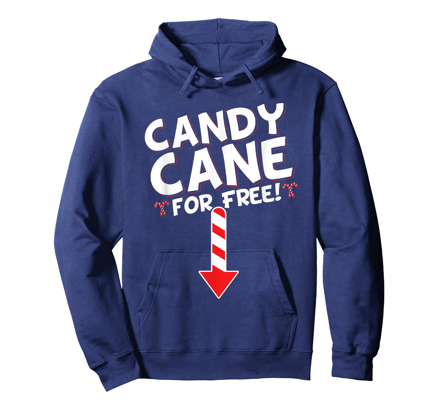 Mens Inappropriate Candy Cane Adult Humor Christmas T-Shirt