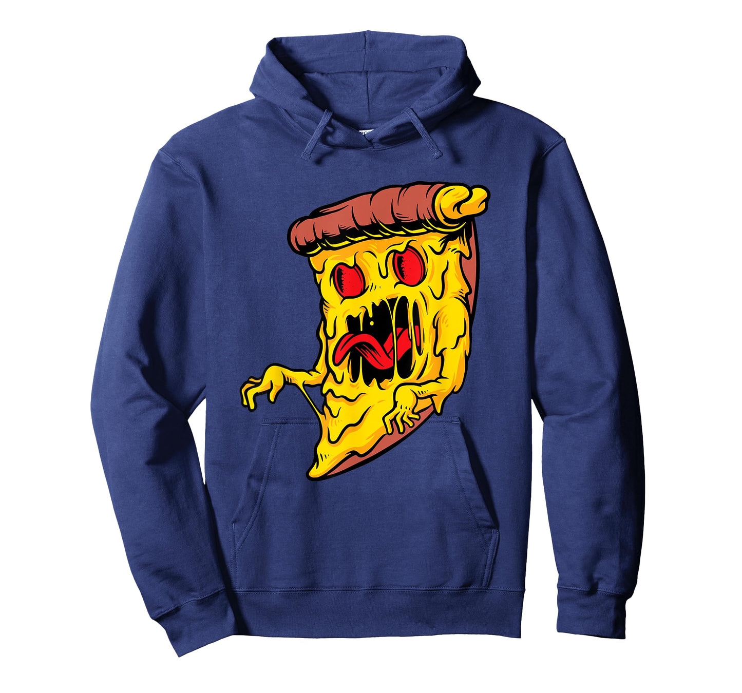Halloween Scary Monster Food Lover Gift Funny Pizza T-Shirt