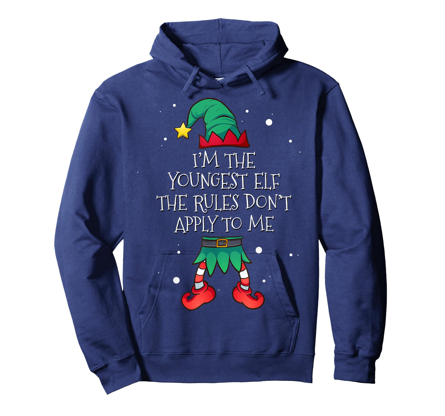 I'm The Youngest The Rules Don't Apply To Me Elf Christmas T-Shirt