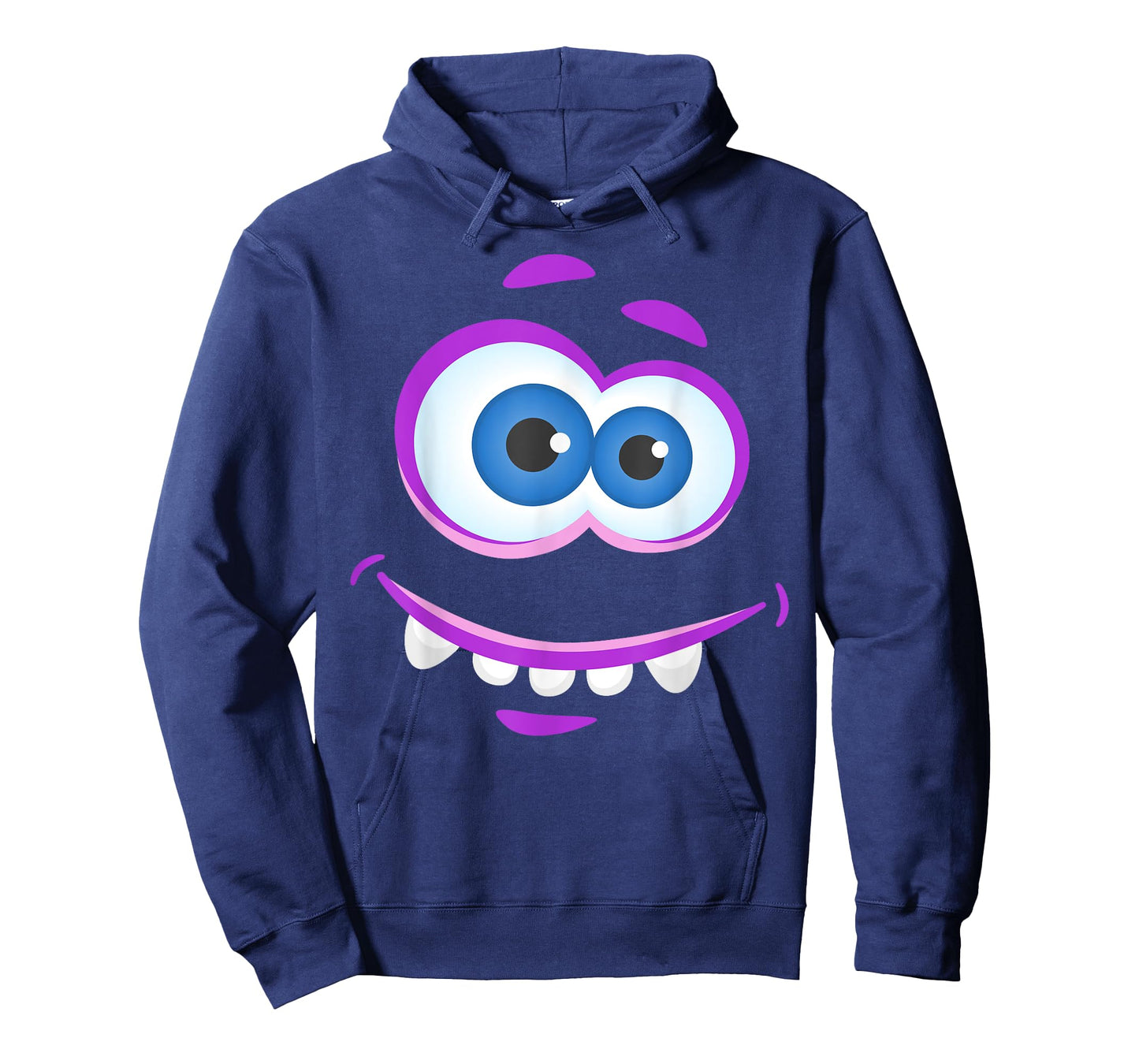 Big Eyes Monster Face Halloween Funny Costume T-Shirt