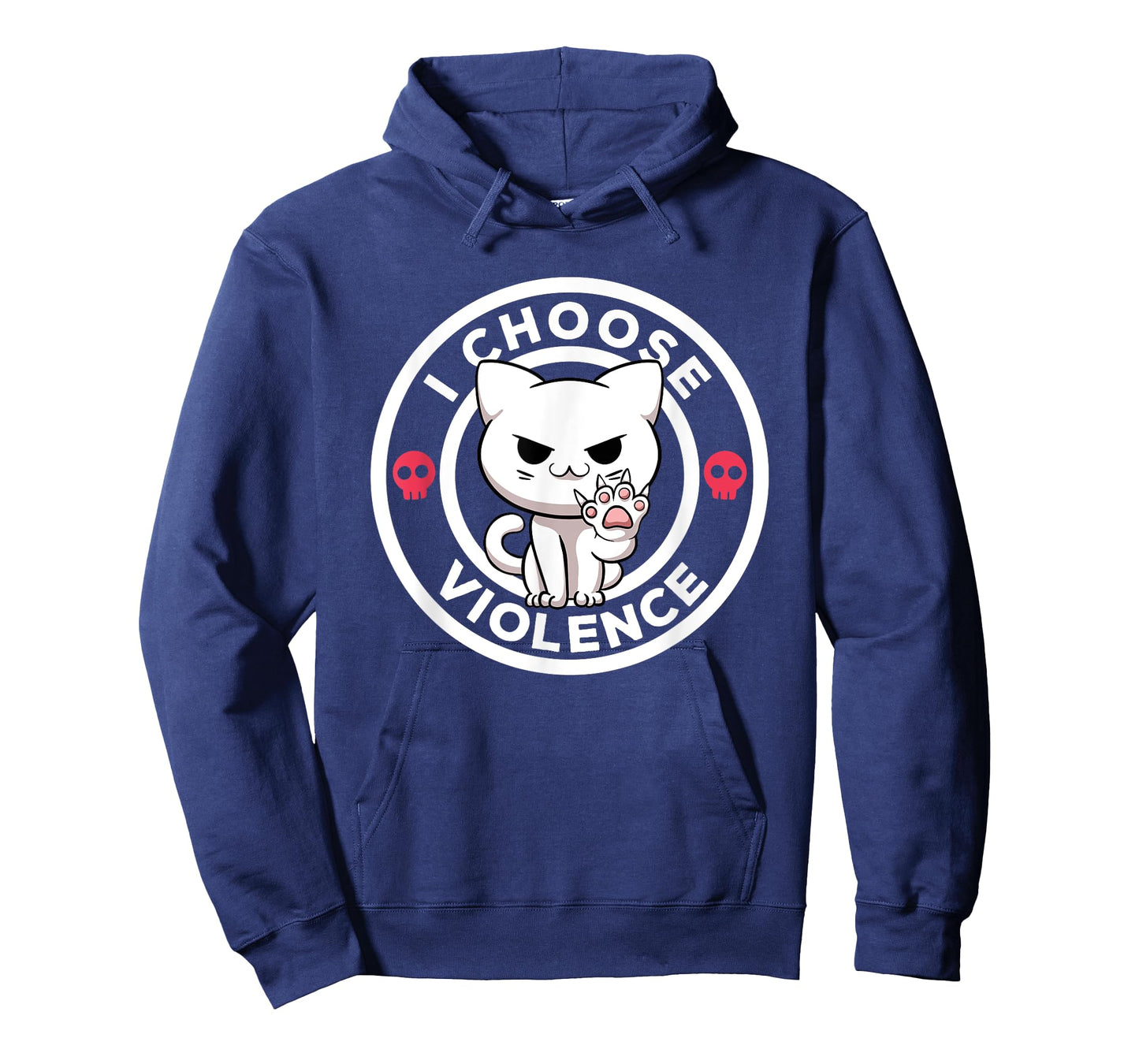 I Choose Violence Today Cat Irony And Sarcasm Funny Cat T-Shirt for Men Women Girls Kids