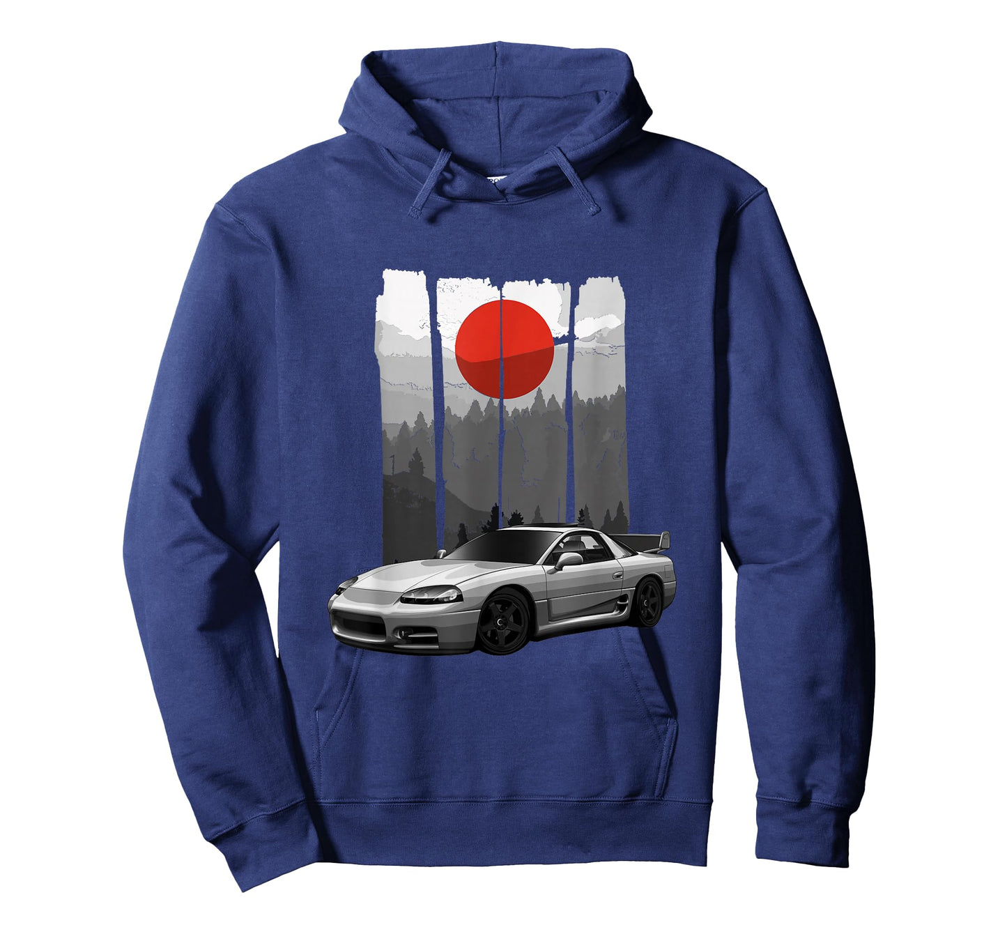 Fast Car and Tuning Stuff JDM 3000GT Car Tuning Japan Rising Sun Drift T-Shirt