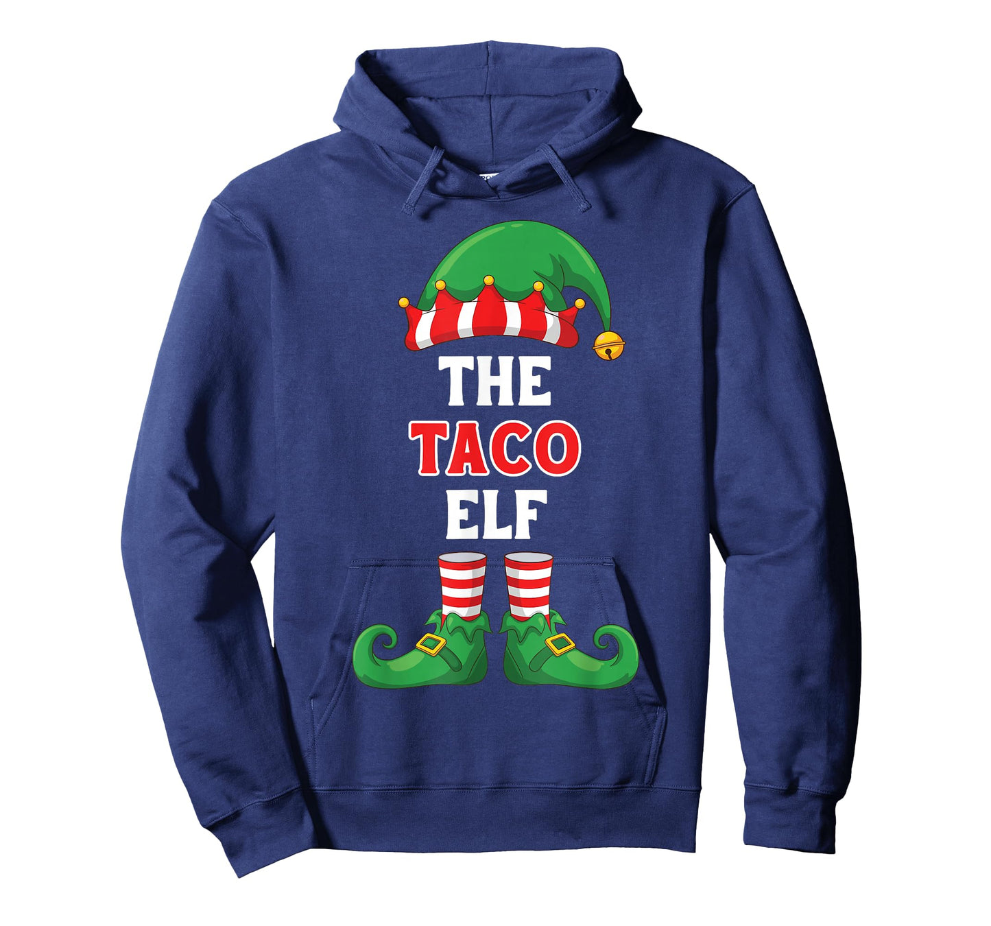 The Taco Elf Shirt Funny Christmas for Taco Lover Foodie Top T-Shirt