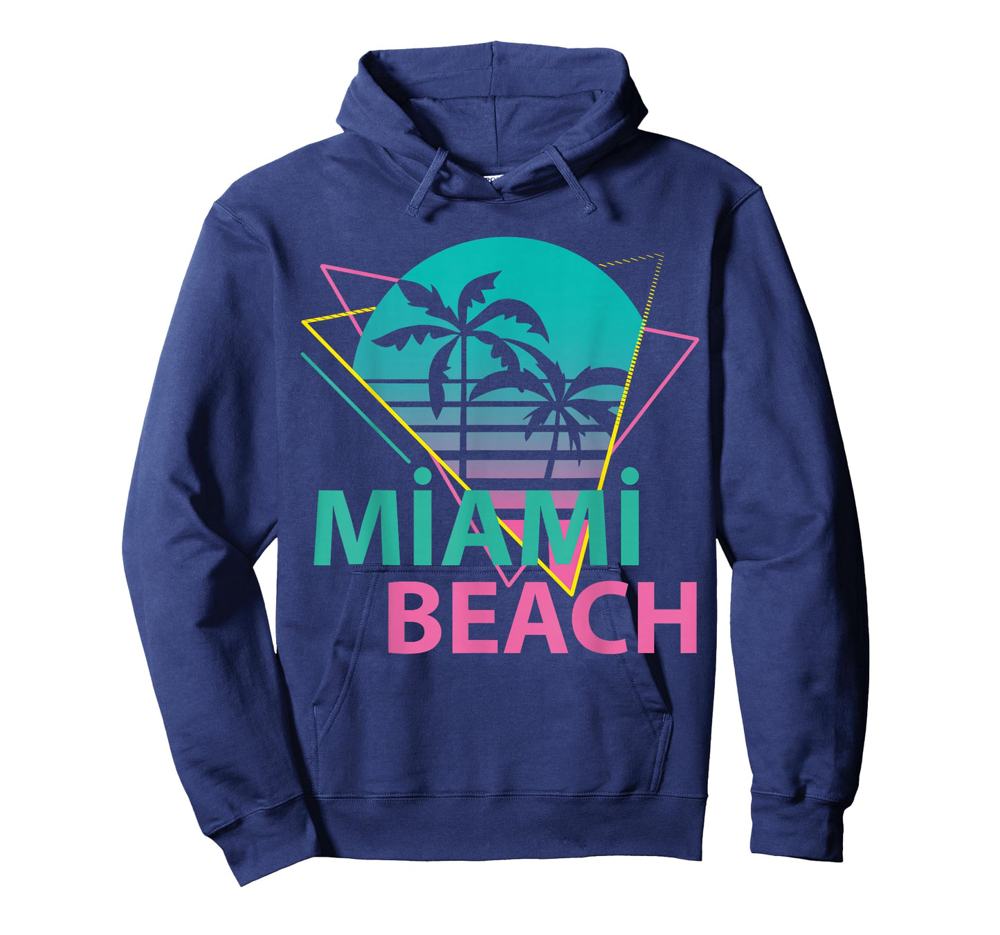 Miami Beach Florida Proud Floridian Retro Palms Trees T-Shirt