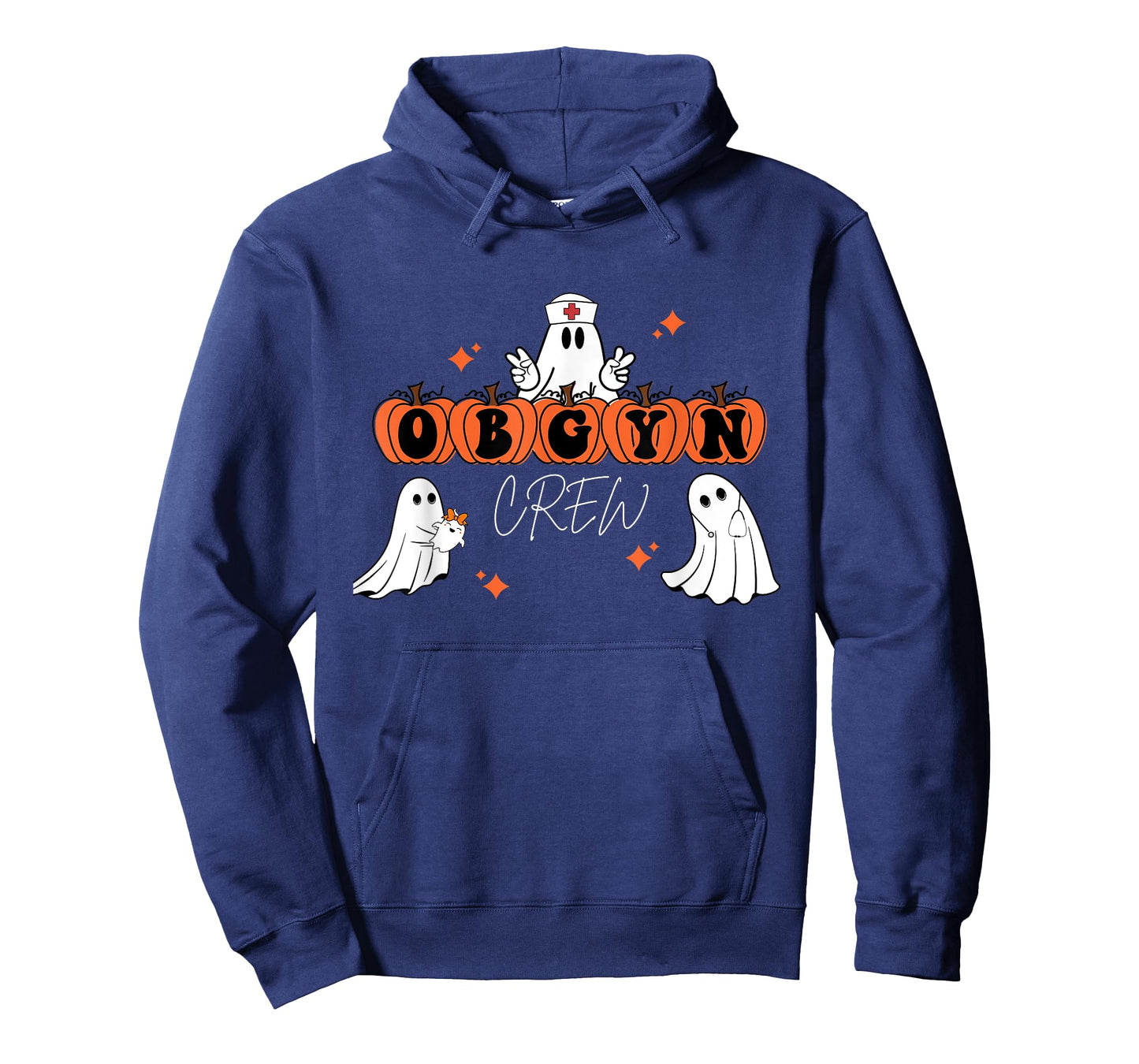 Halloween OBGYN Crew Ghost Obstetrics Nurse Squad T-Shirt