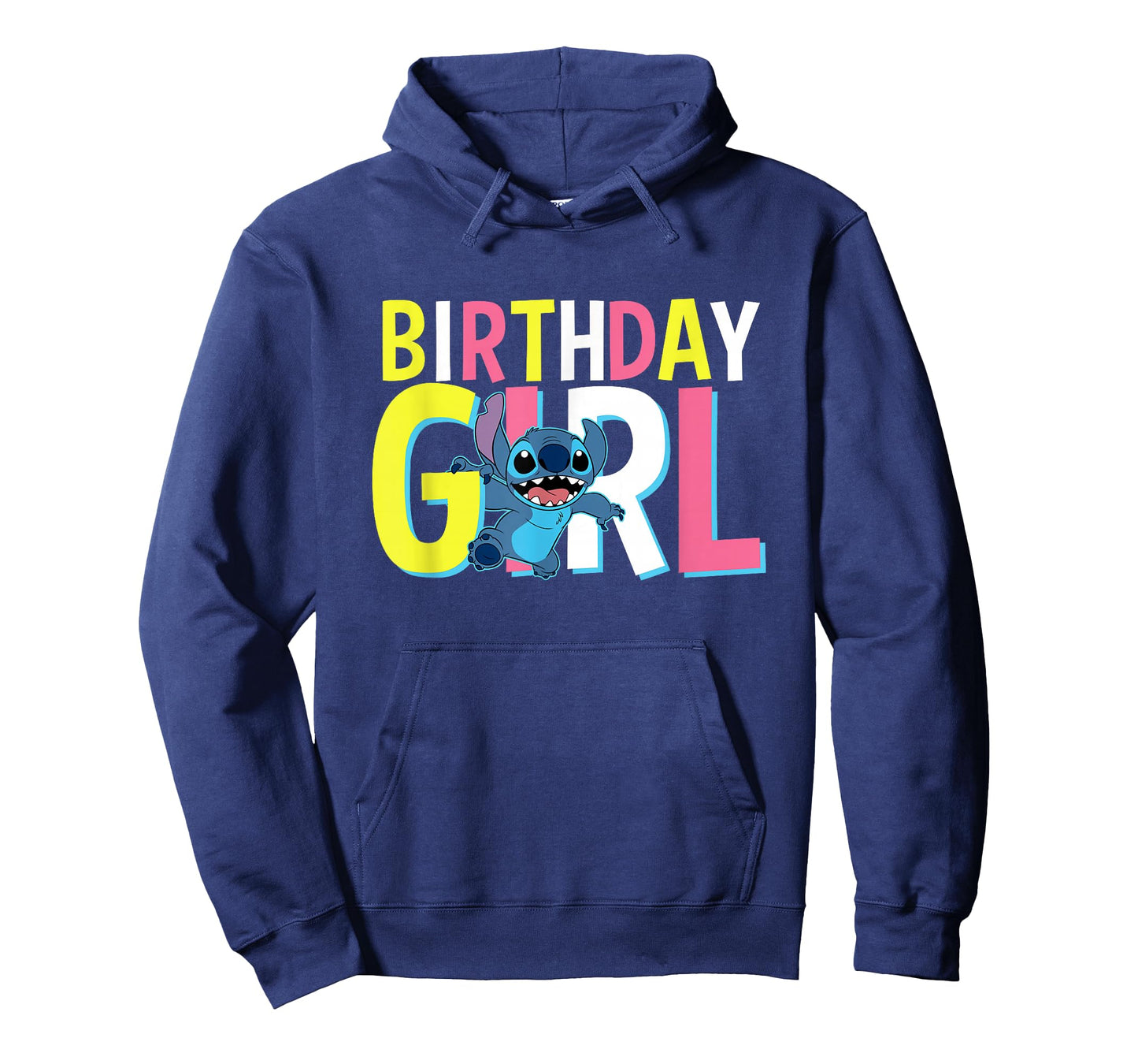 Disney Lilo & Stitch Birthday Girl Cute Stitch Text Logo T-Shirt